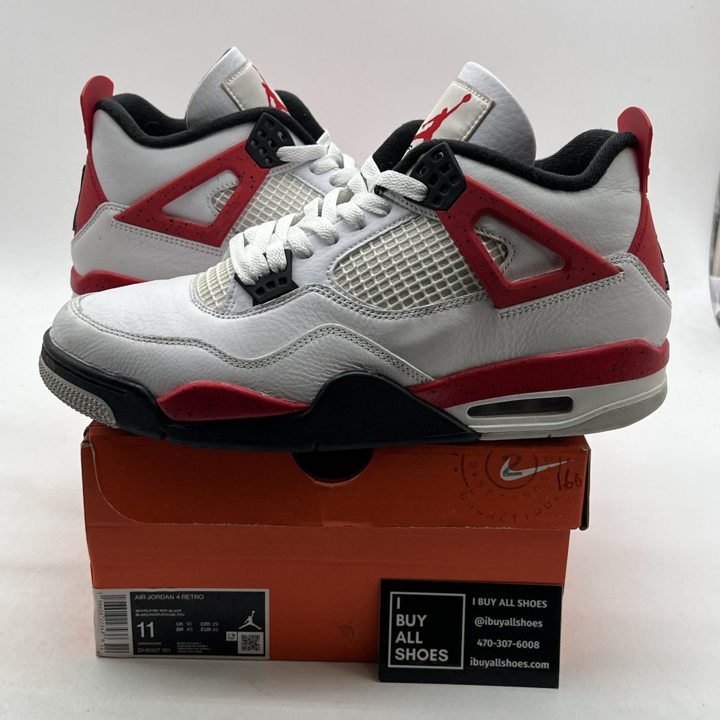 Size 11 - Air Jordan 4 Retro Mid Red Cement (DH6927-161)