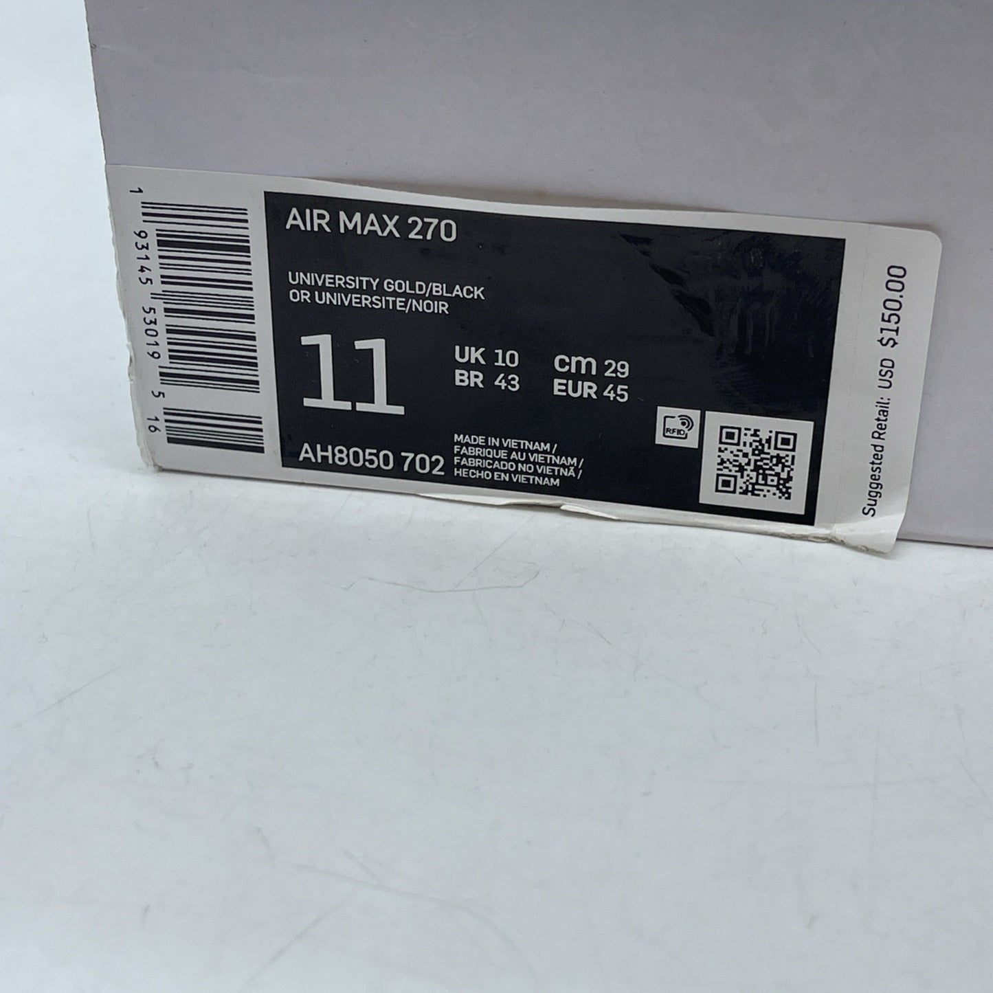 Size 11 - Nike Air Max 270 Summer Gradient (AH8050-702)