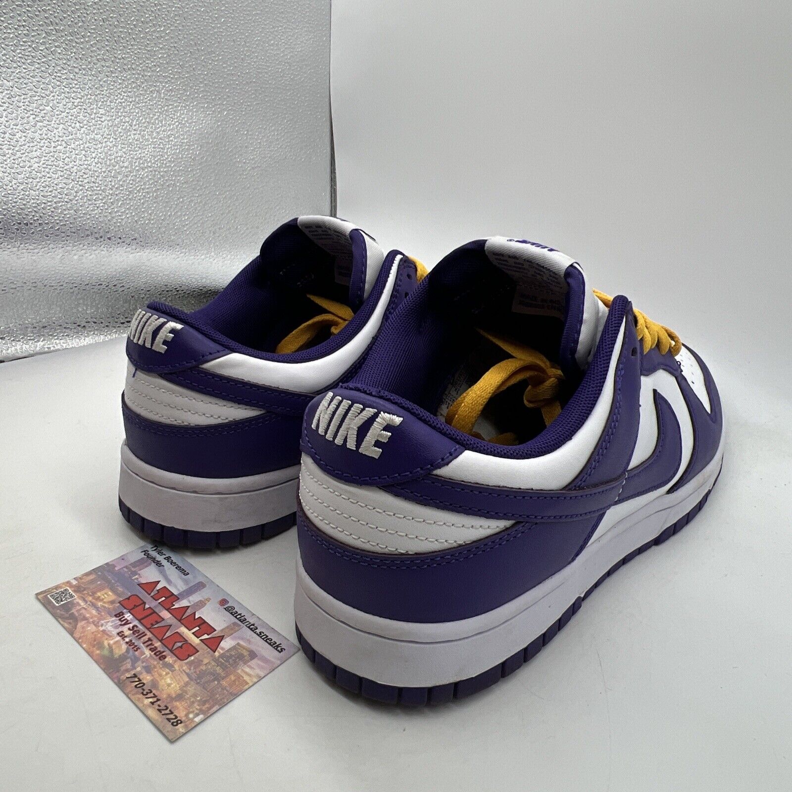 Size 11.5 - Nike Dunk Low Retro Court Purple 2022 White Leather (DD1391-104)