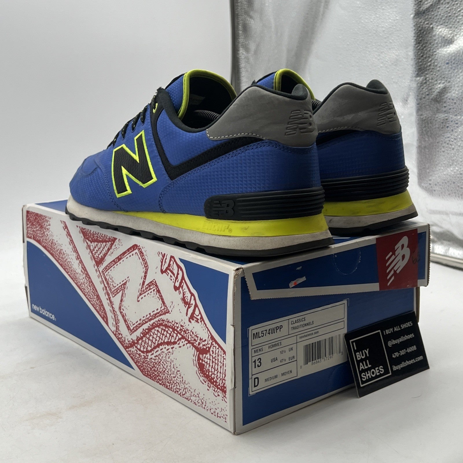 Size 13 - New Balance Blue (ML574WPP)