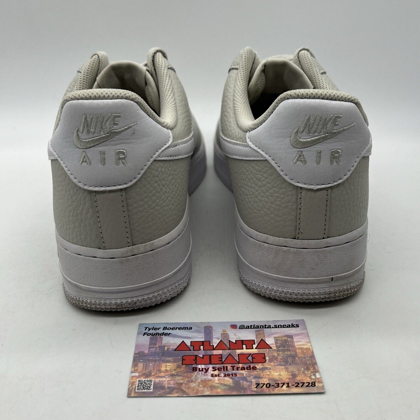 Size 10 - Nike Air Force 1 '07 Light Bone White Leather (CT2302-001)