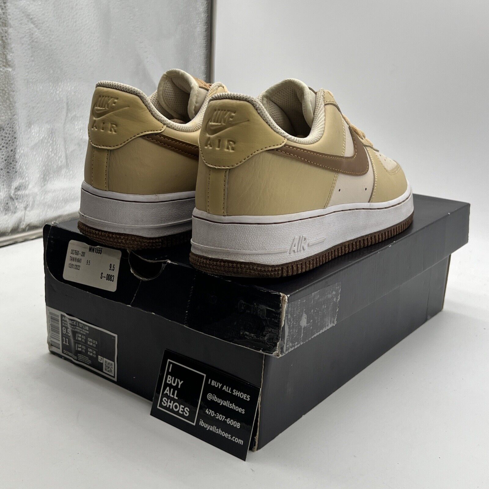 Size 9.5 - Nike Air Force 1 '07 LV8 EMB Inspected By Swoosh (DQ7660-200)