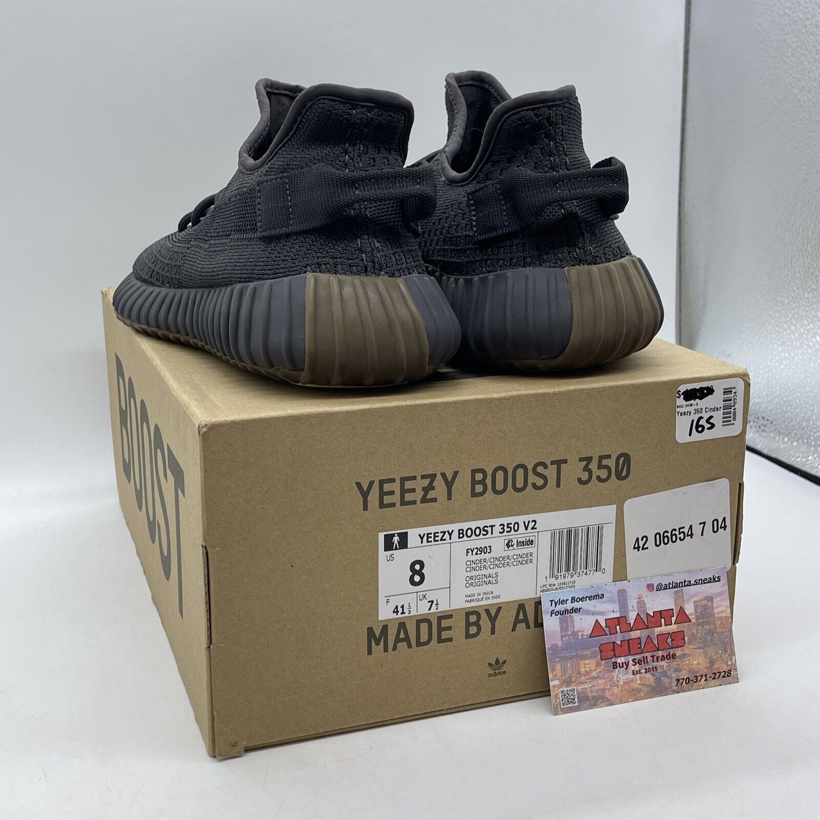 Size 8 - adidas Yeezy Boost 350 V2 Low Cinder Non-Reflective Suede (FY2903)