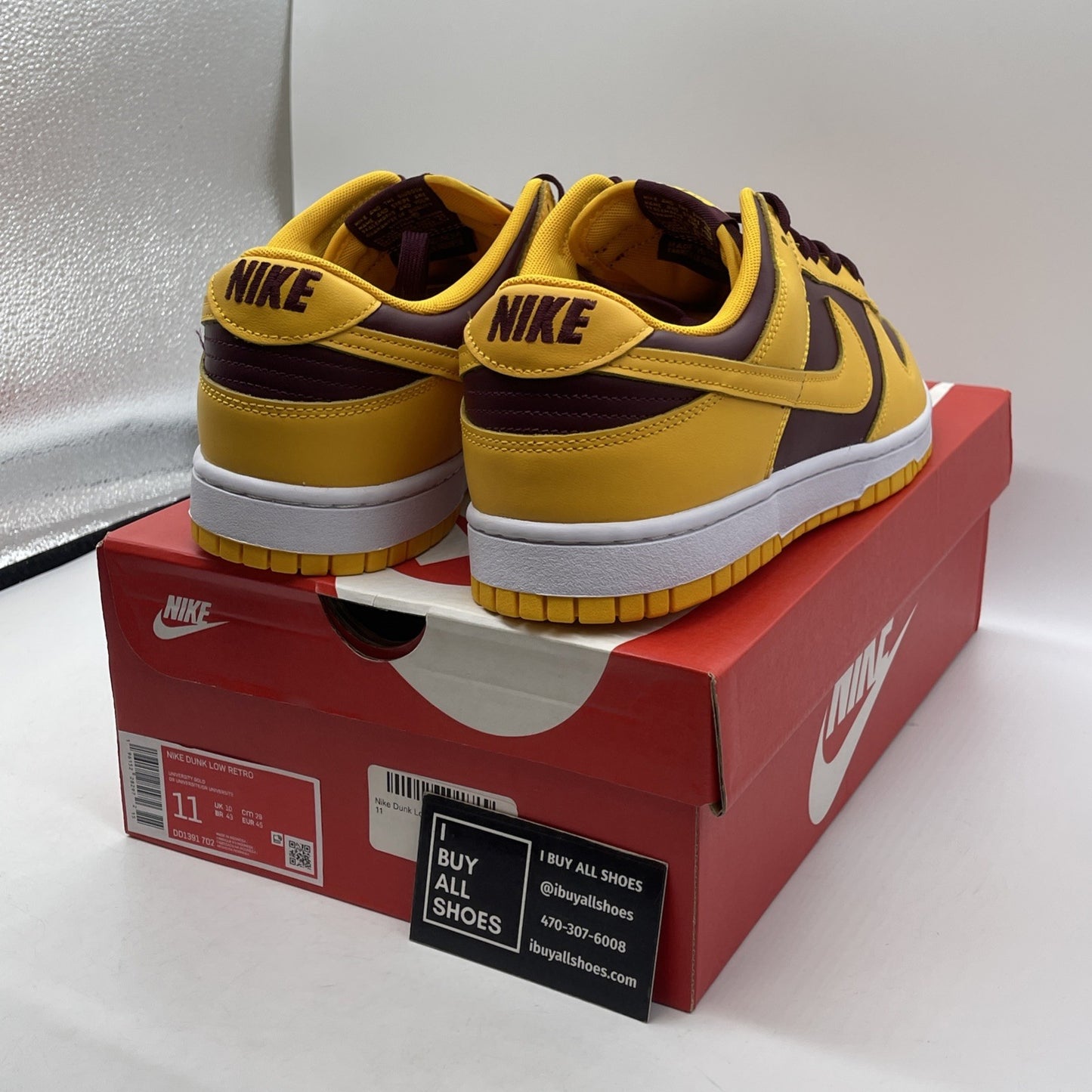Size 11 - Nike Dunk Low Retro Arizona State Sun Devils 2022 (DD1391-702)