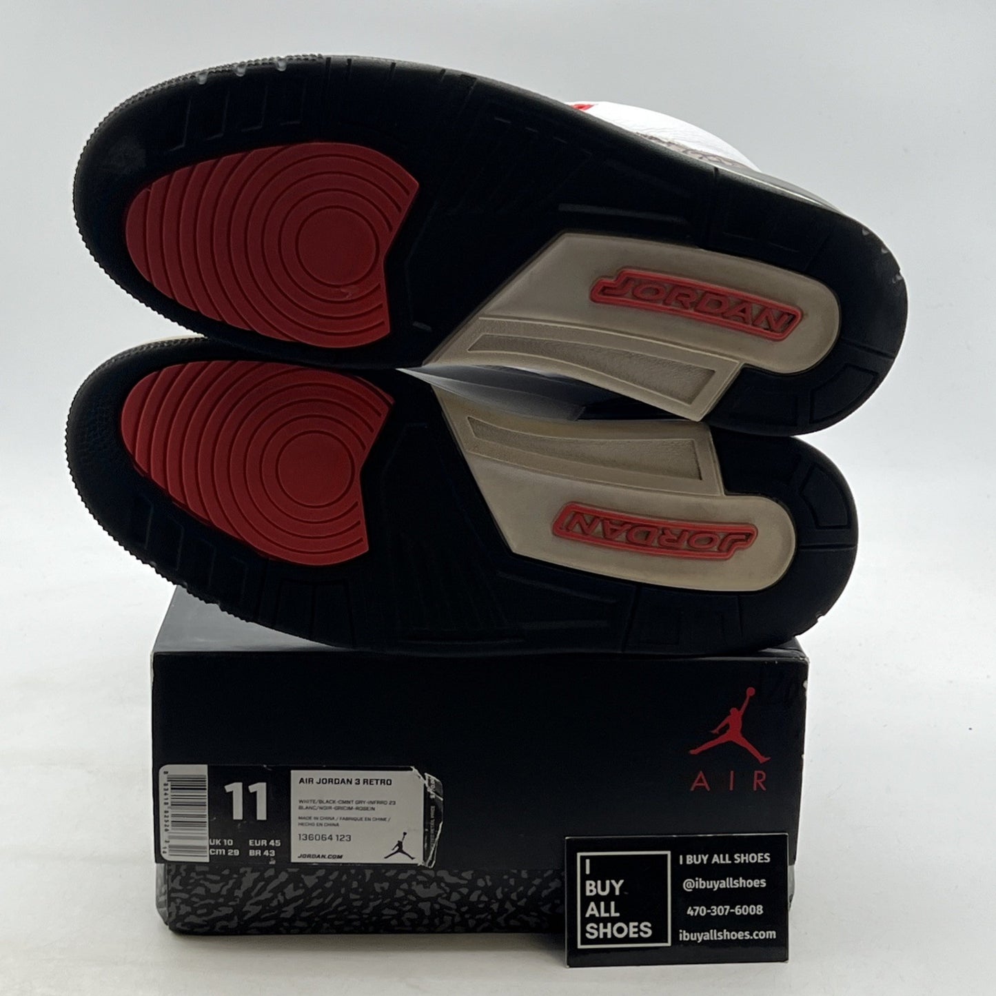 Size 11 - Air Jordan 3 Retro Infrared 23 (136064-123)