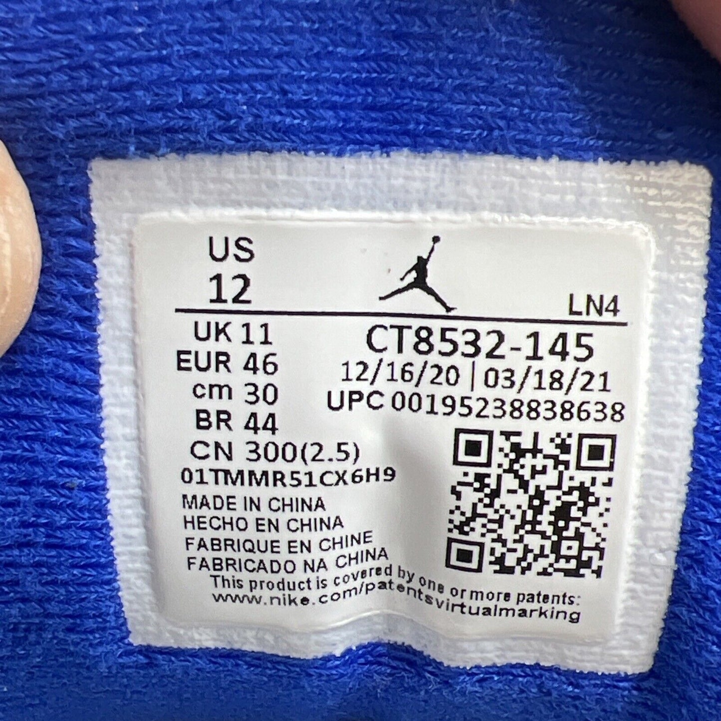 Size 12 - Air Jordan 3 Retro Mid Racer Blue (CT8532-145)