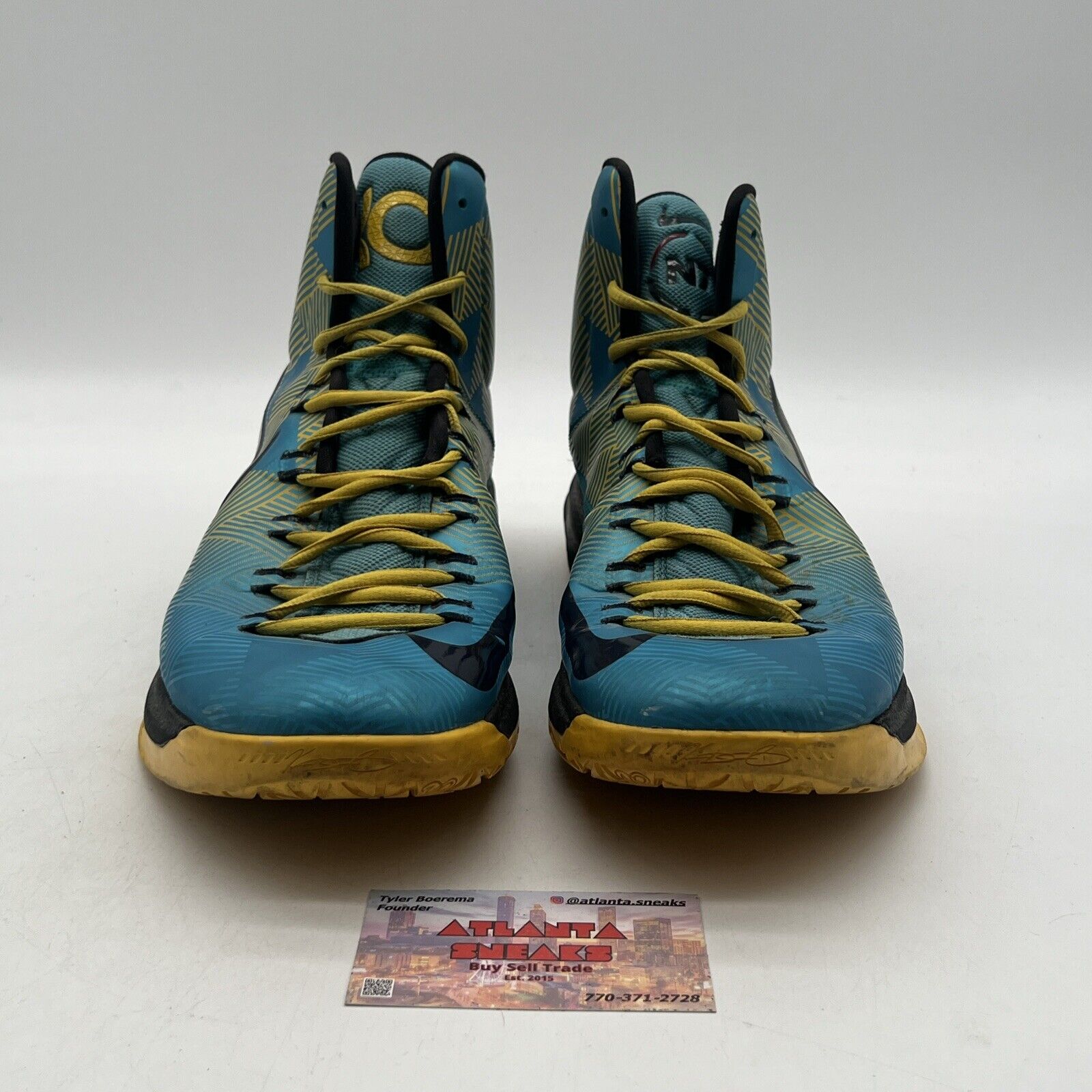 Size 13 - Nike KD 5 N7 - Yellow Blue Black (599294-447)