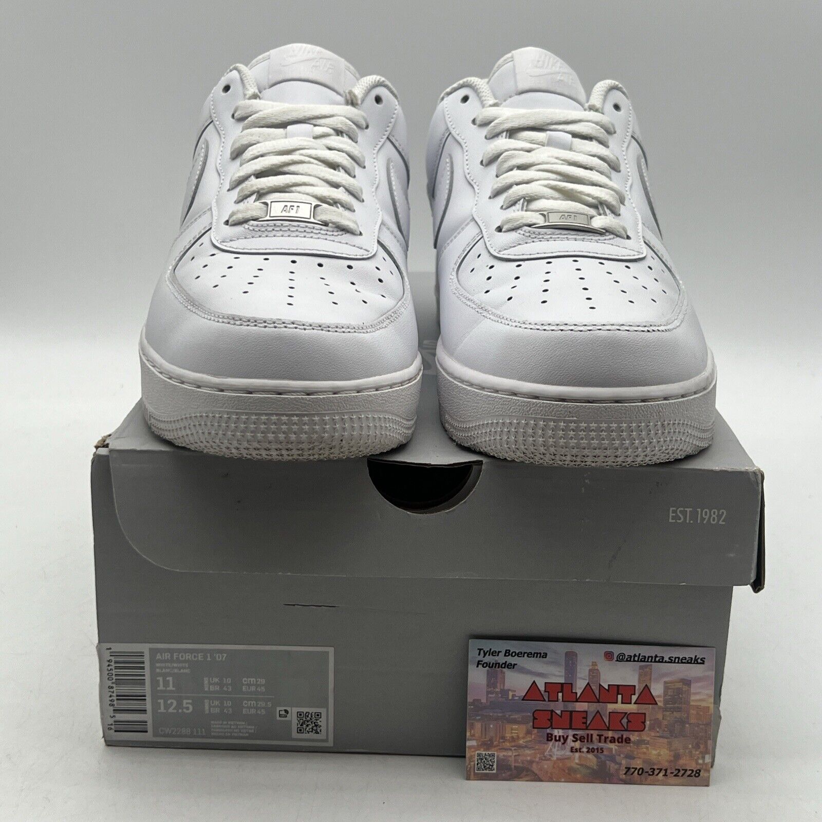 Size 11 - Nike Air Force 1 '07 Low Triple White