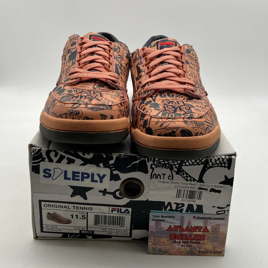 Size 11.5 - Fila Original Tennis “Coral Reef” Orange/Blue/Grey (1VT13029-847)