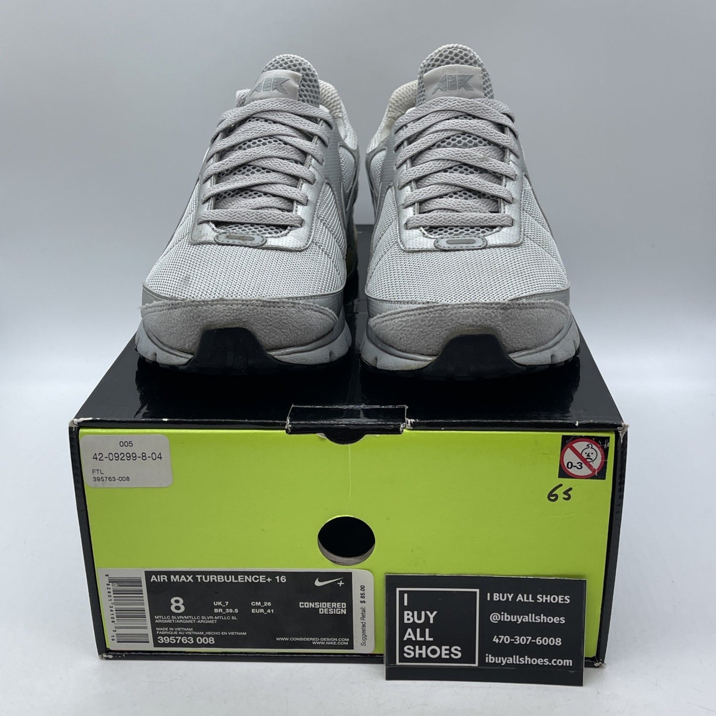 Size 8 - Nike Air max  Gray Suede Leather (395763-008)