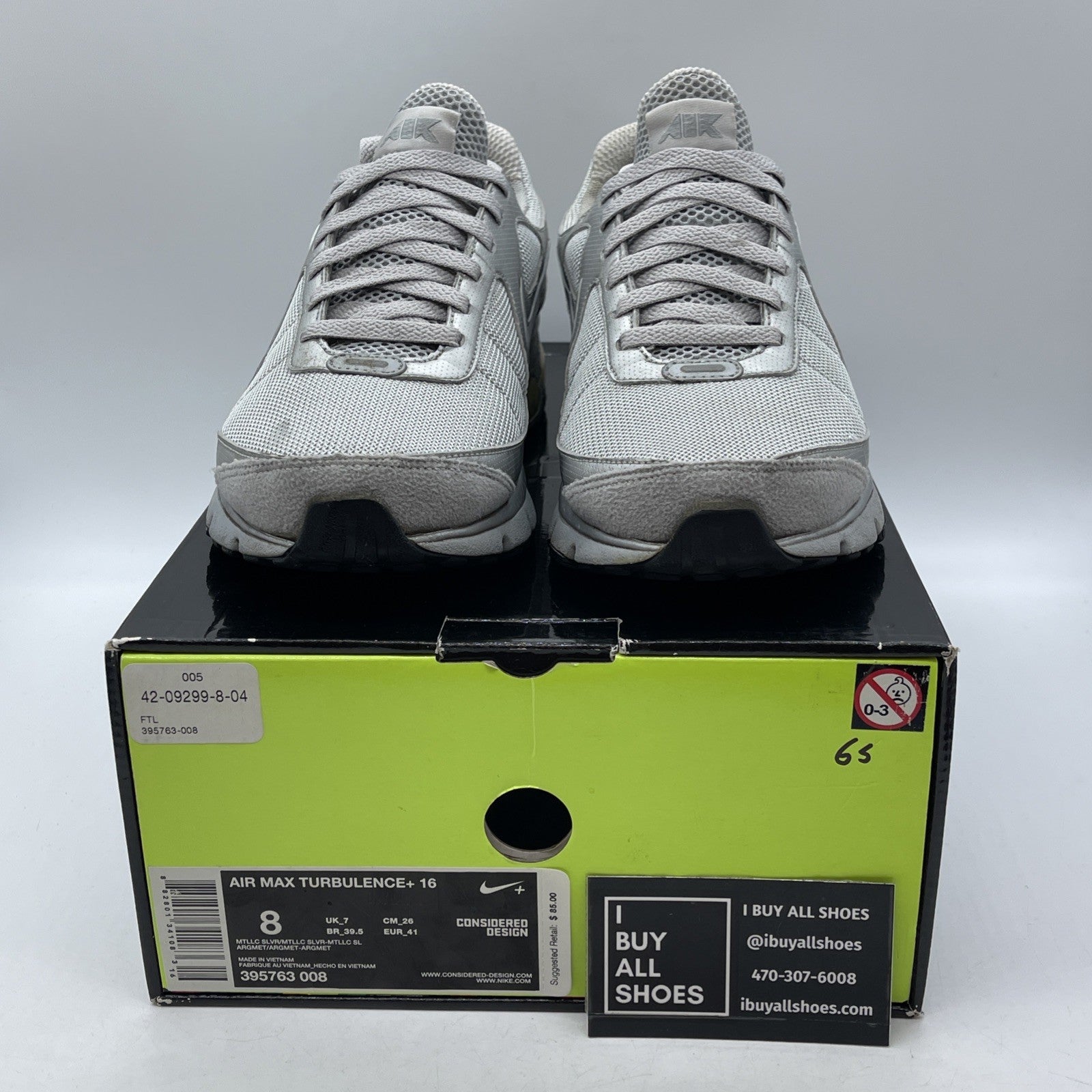 Size 8 - Nike Air max  Gray Suede Leather (395763-008)