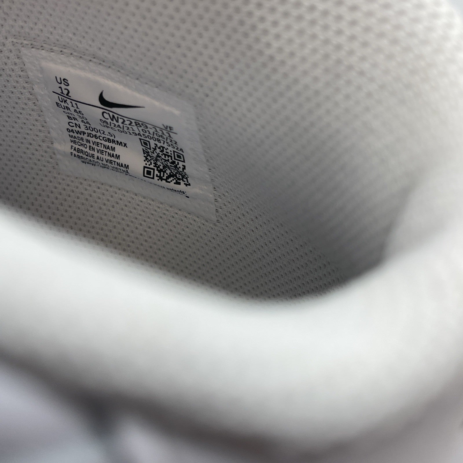 Size 12 - Nike Air Force 1 '07 Mid Triple White Leather (CW2289-111)