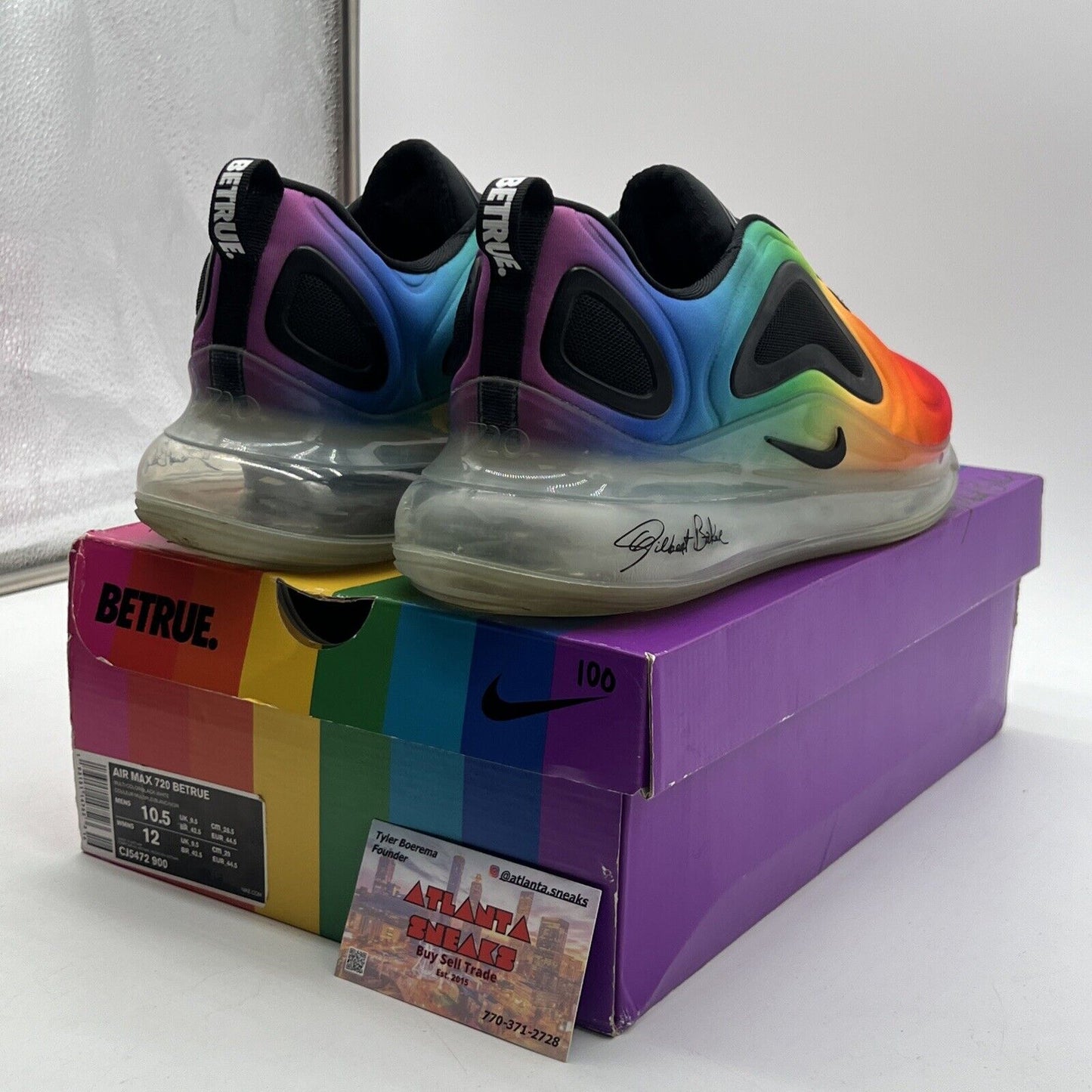 Size 10.5 - Nike Air Max 720 Be True Green Blue Red Yellow Purple (CJ5472-900)