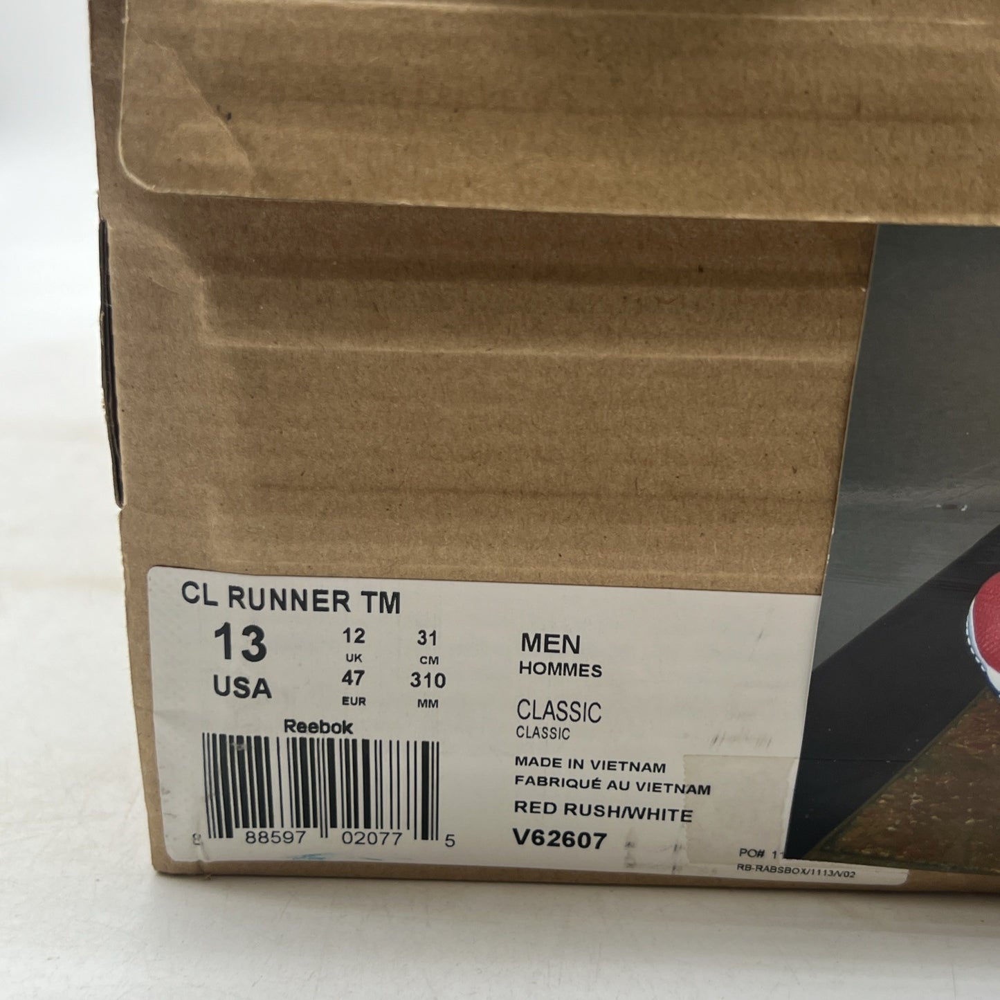 Size 13 - REEBOK REEBOK RUNNER CL TM (V62607)