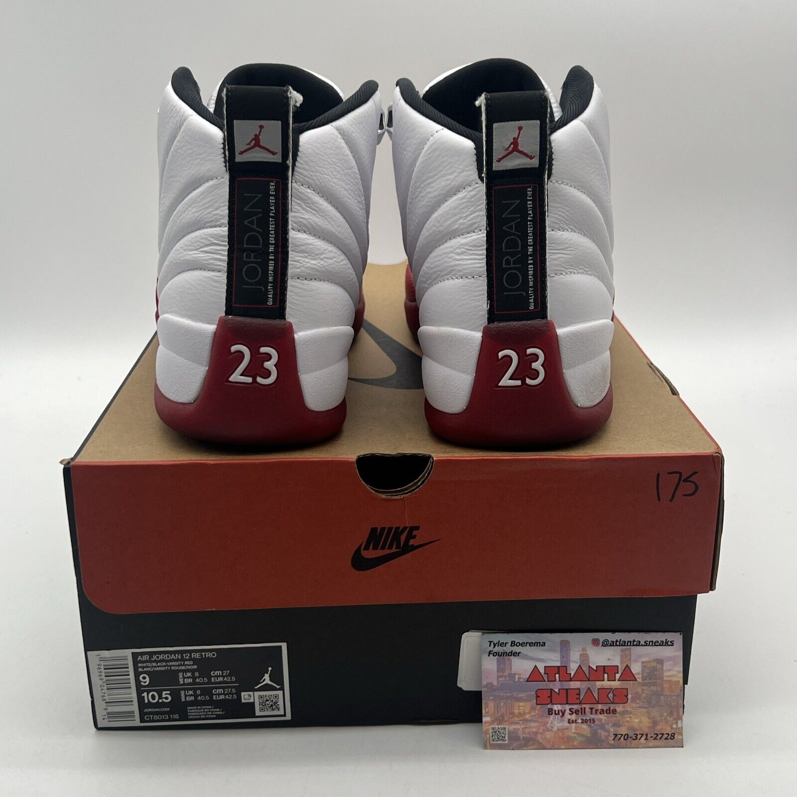 Size 9 - Jordan 12 Retro 2023 Mid Cherry Leather (CT8013-116)