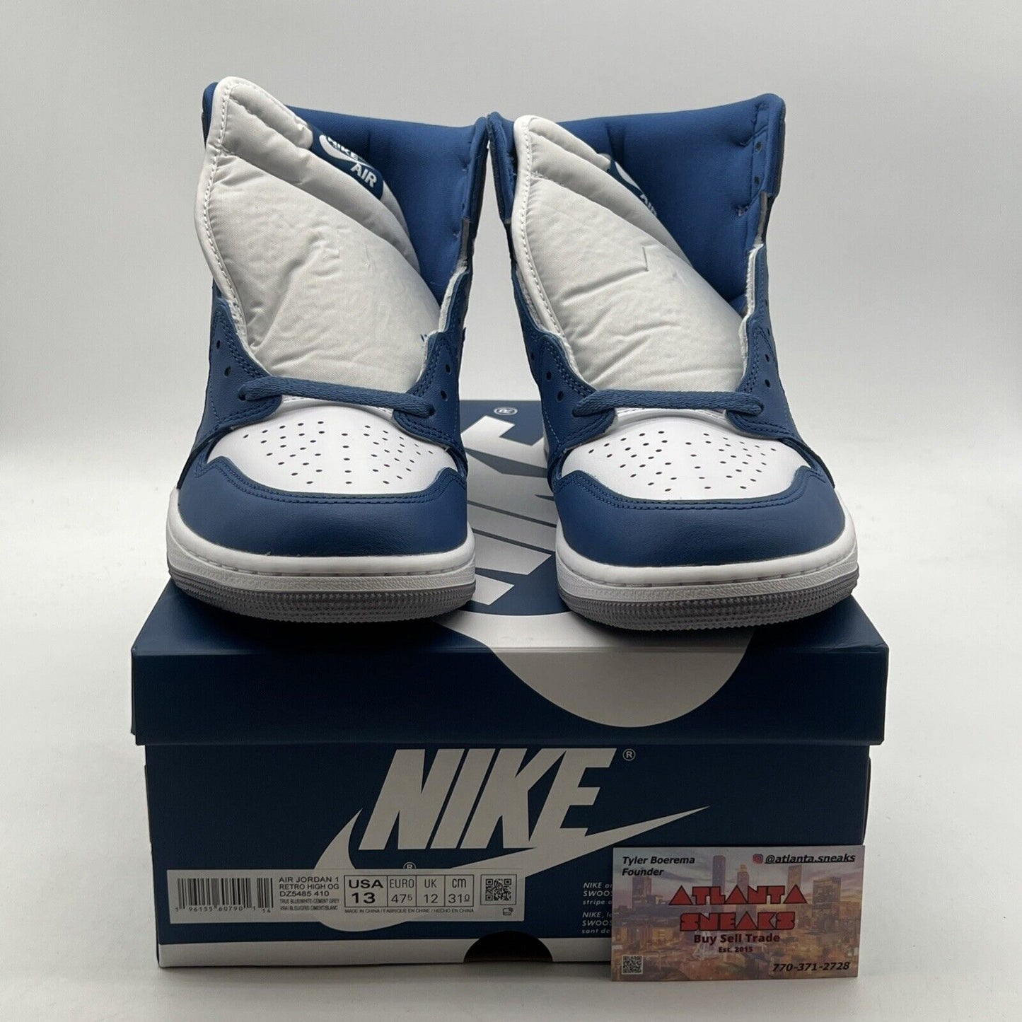 Size 13 - Air Jordan 1 Retro OG High True Blue (DZ5485-410)