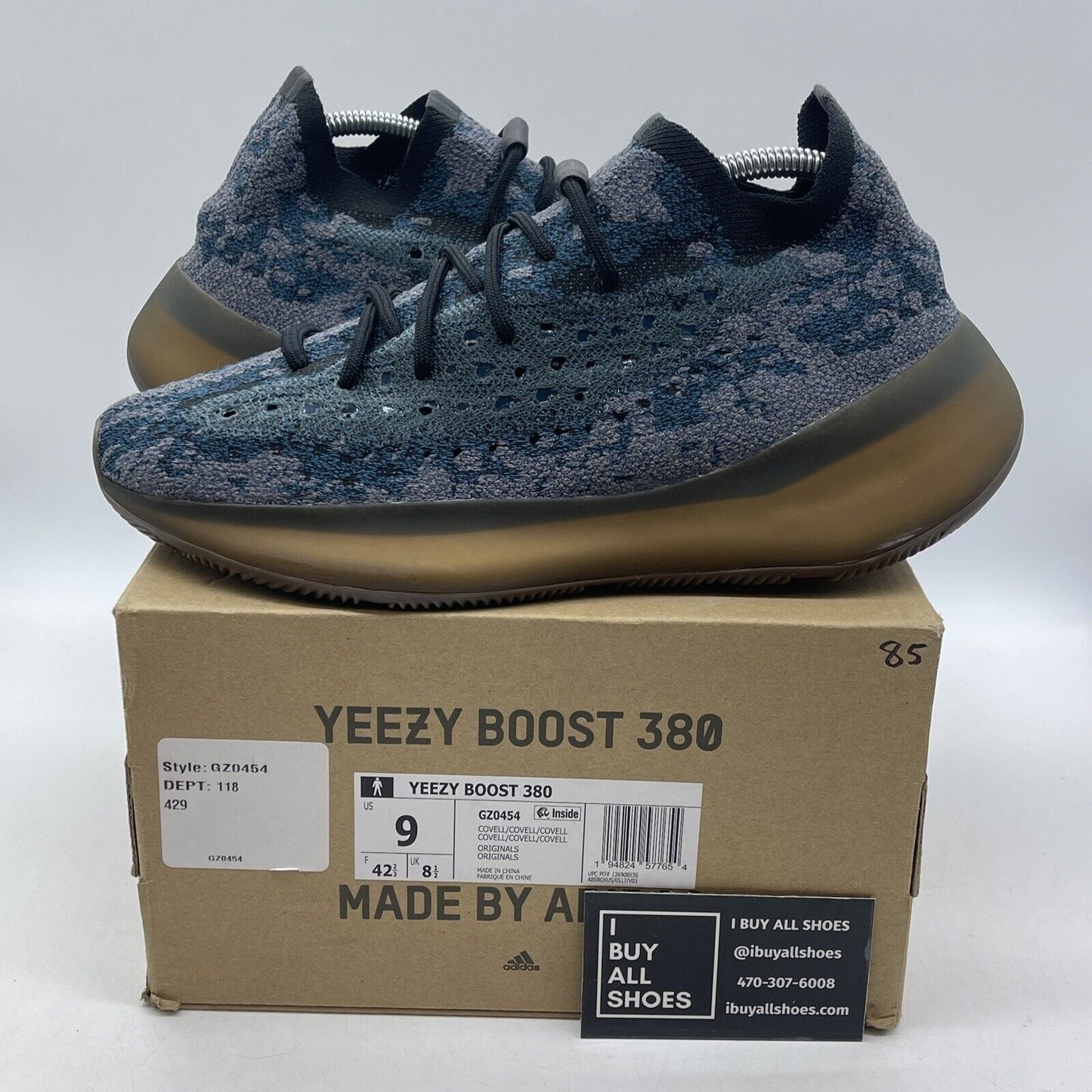Size 9 - adidas Yeezy Boost 380 Covellite Blue Purple Suede (GZ0454)