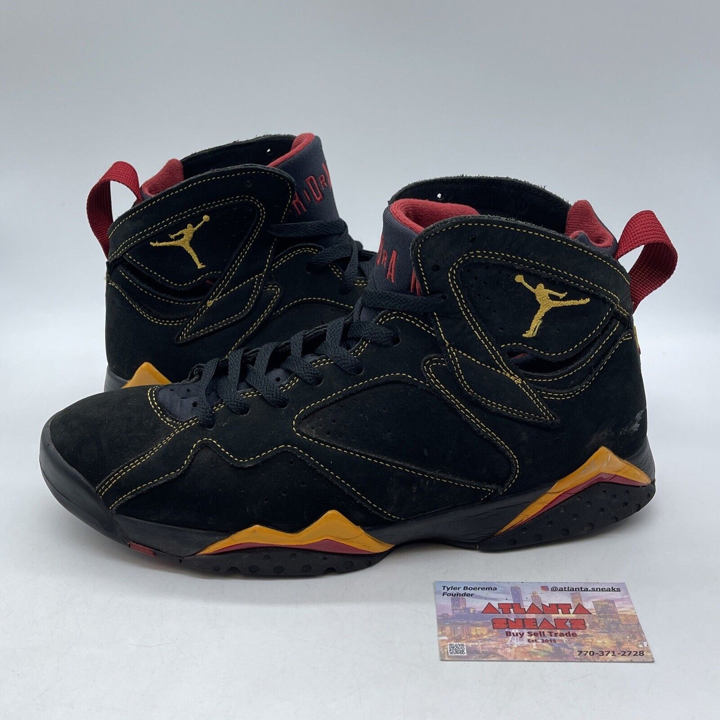 Size 12 - Jordan 7 Retro Citrus Orange Red Black Gold Suede (CU9307-081)