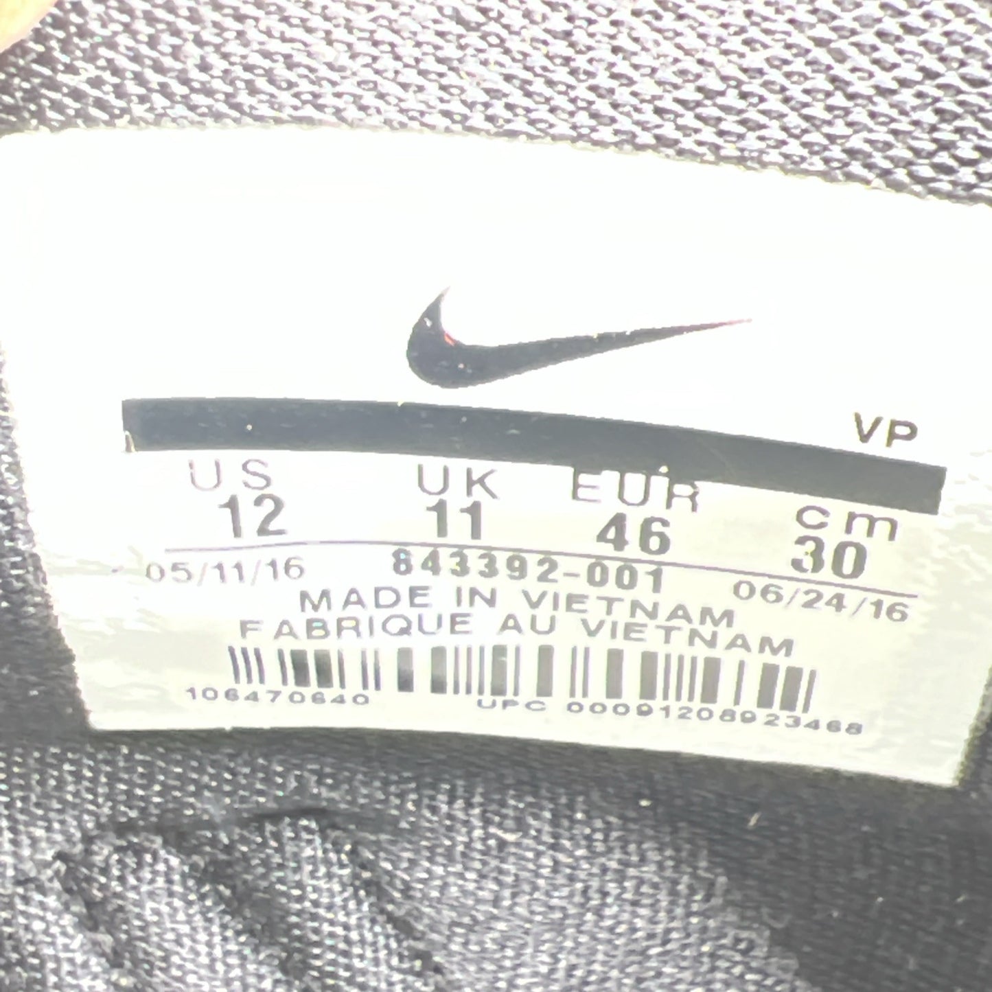 Size 12 - Nike KD 9 Black Space (843392-001)