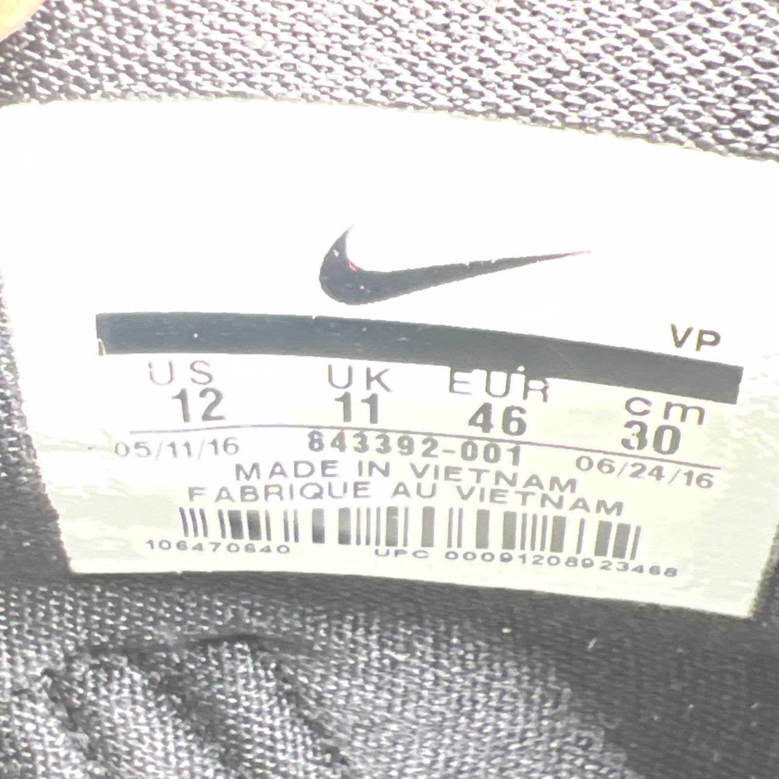 Size 12 - Nike KD 9 Black Space (843392-001)