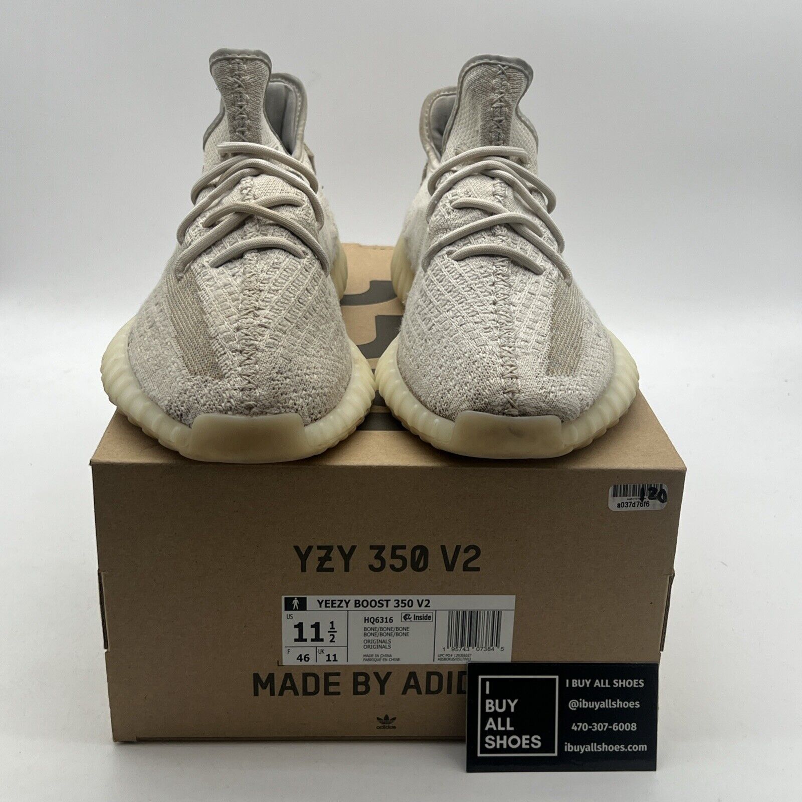 Size 11.5 - Adidas Yeezy Boost 350 V2 Low Bone (HQ6316)