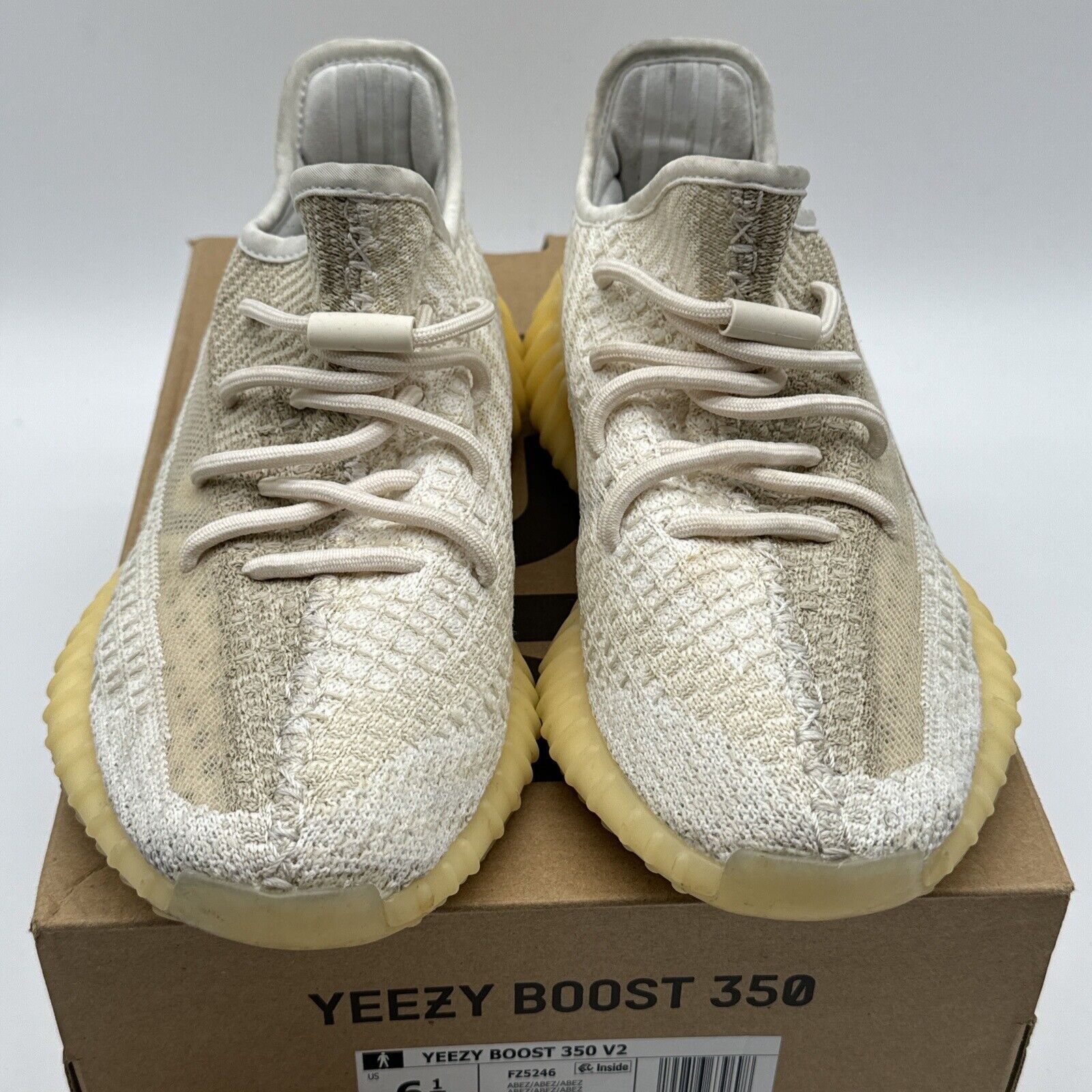 Size 6.5 - Yeezy Boost 350 V2 Natural Yellow White Cream Boost Kanye Comfy OG Al