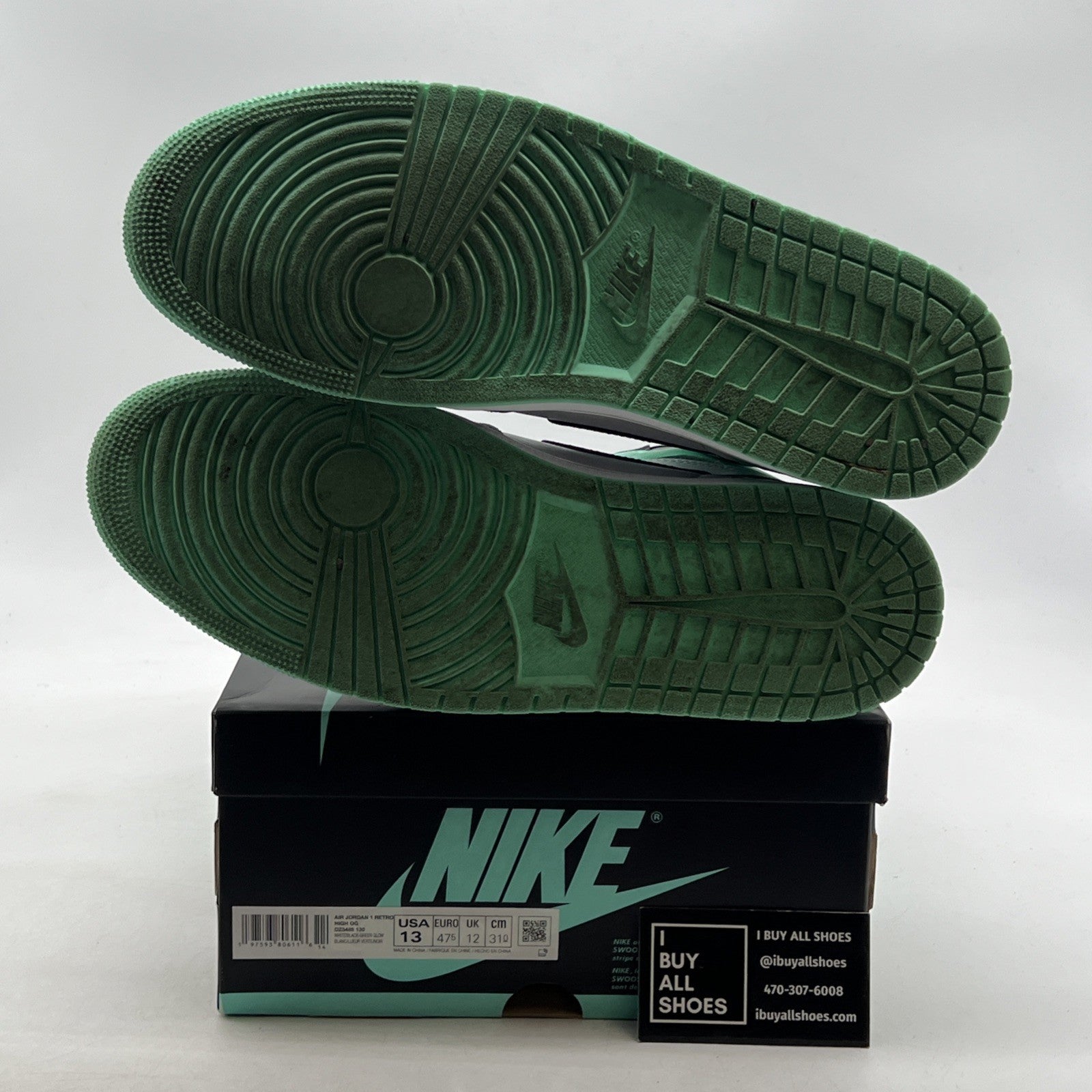 Size 13 - Air Jordan 1 Retro OG High Green Glow (DZ5485-130)