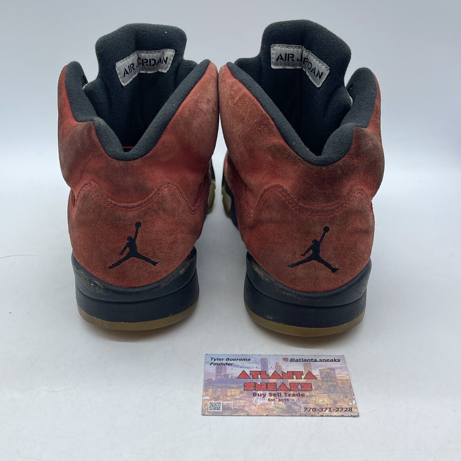 Size 10.5 - Jordan 5 Retro Mid Raging Bull Red Black Suede Leather (DD0587-600)