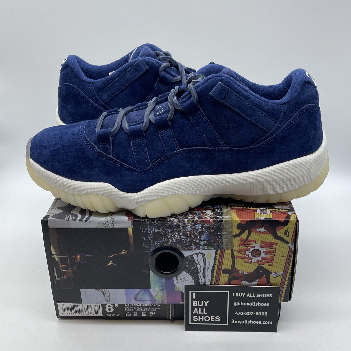 Size 8.5 - Air Jordan 11 Retro Low RE2PECT Blue Suede (AV2187-441)