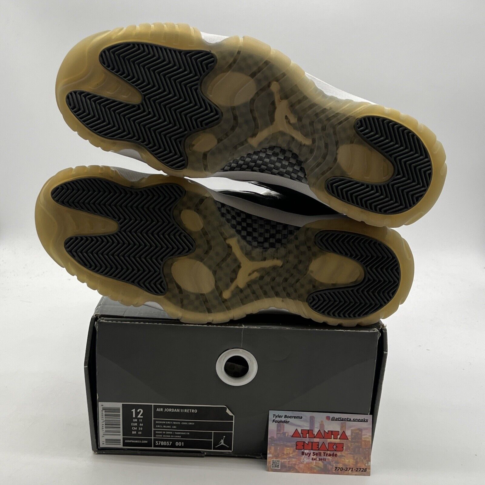 Size 12 - Air Jordan 11 Retro 2010 Cool Grey (378037-001)