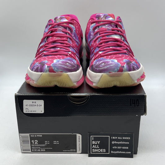 Size 12 - Nike KD 8 Aunt Pearl Pink Purple White Black Suede (819148-603)