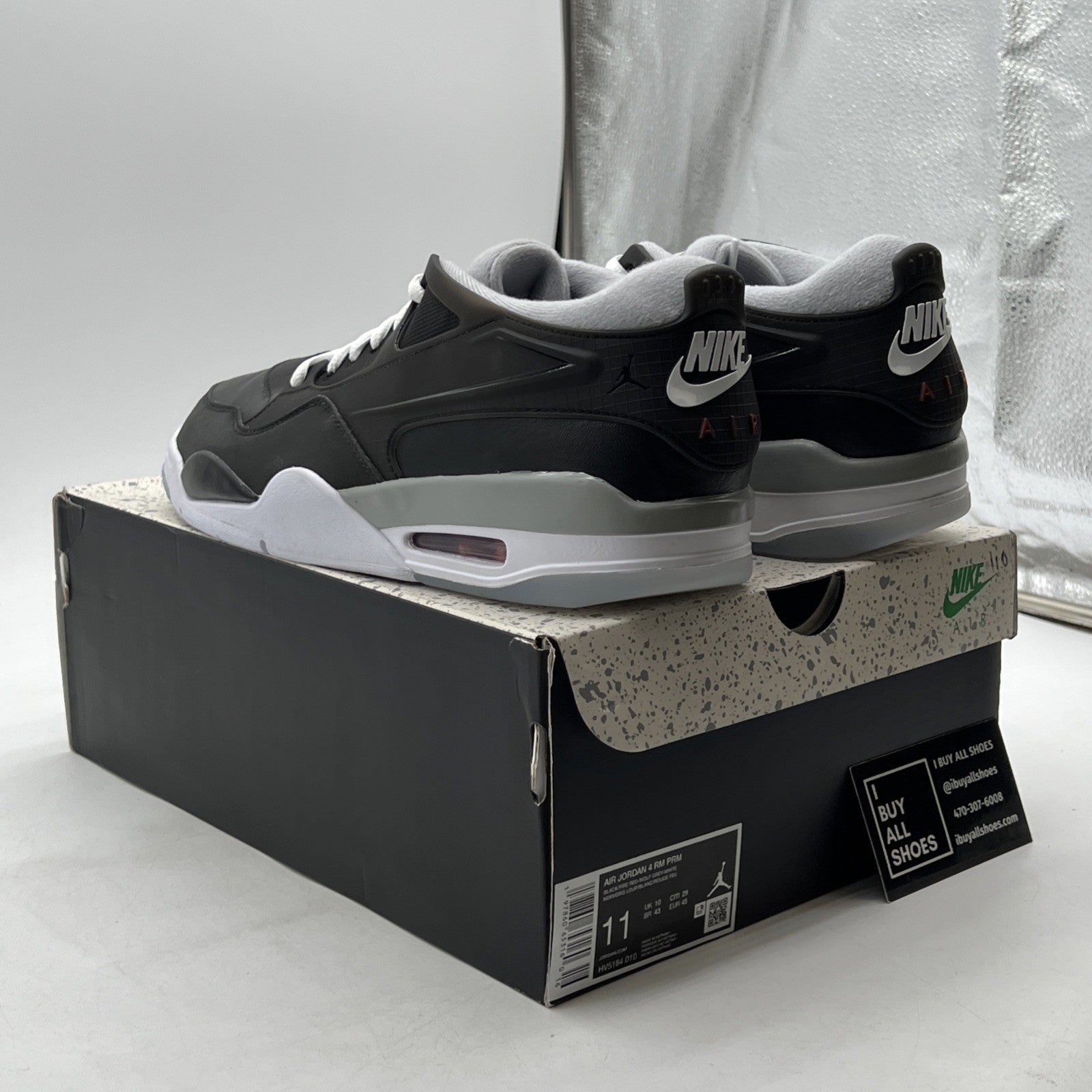 Size 11 - Air Jordan 4 RM Black Metallic (HV5184-010)