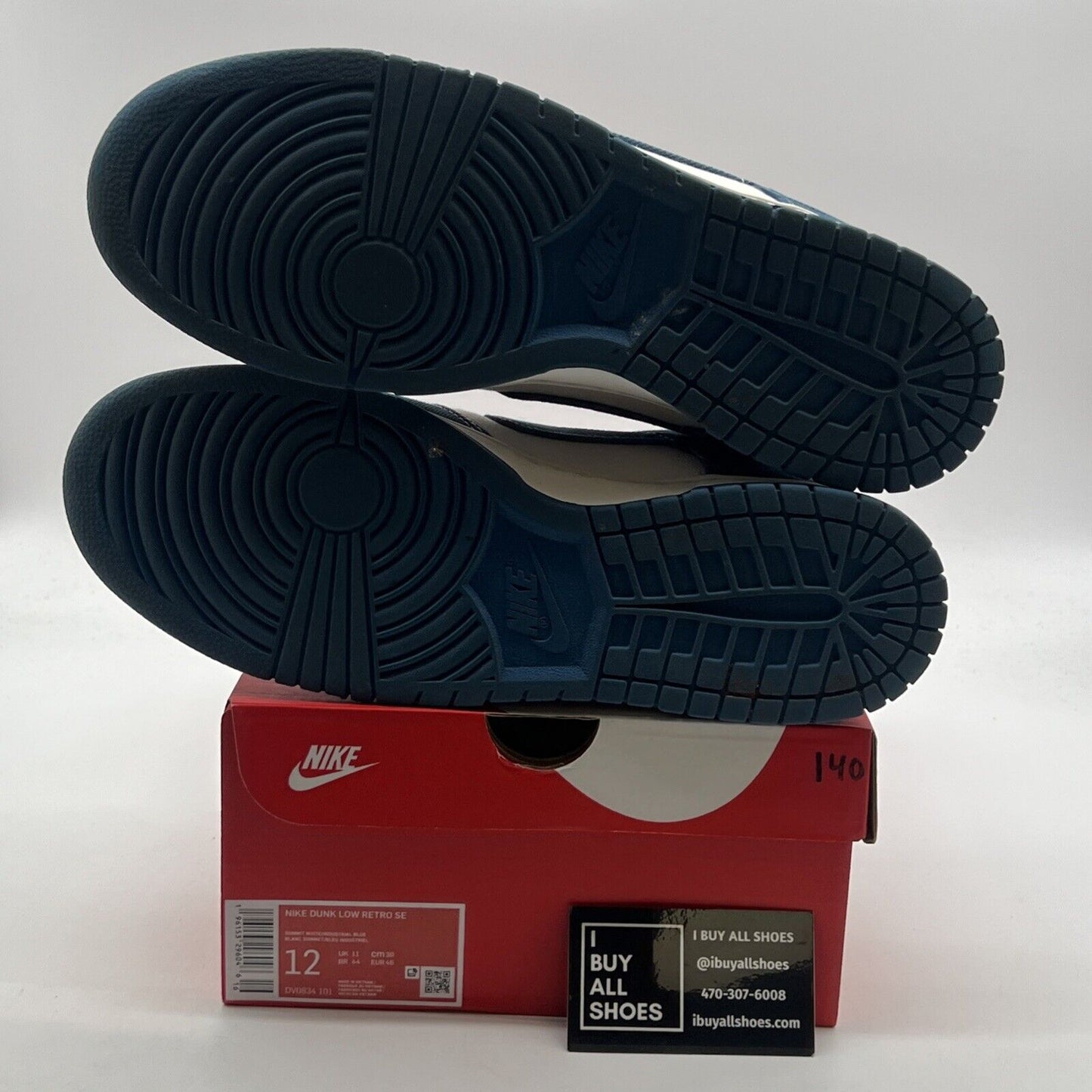 Size 12 - Nike Dunk Low SE Sashiko - Industrial Blue (DV0834-101)