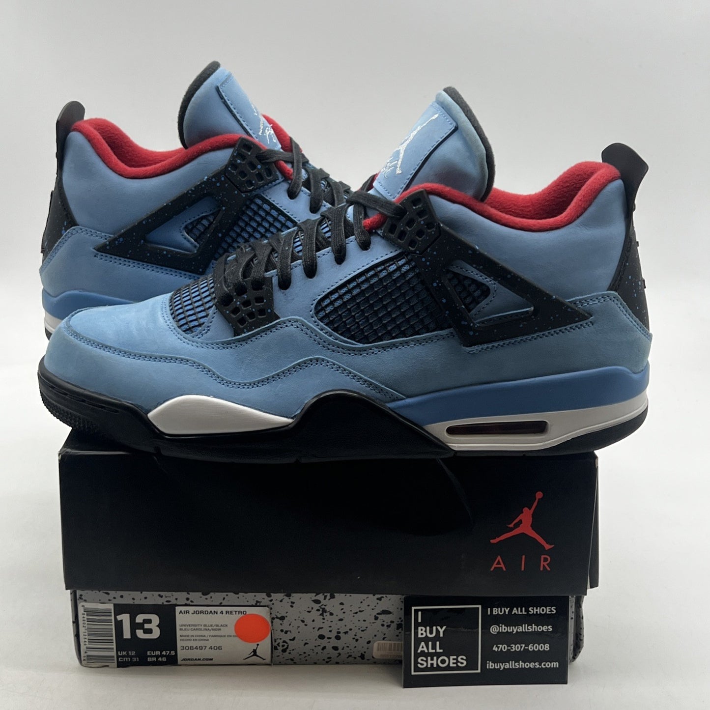 Size 13 - Air Jordan 4 Retro x Travis Scott Mid Cactus Jack (308497-406)