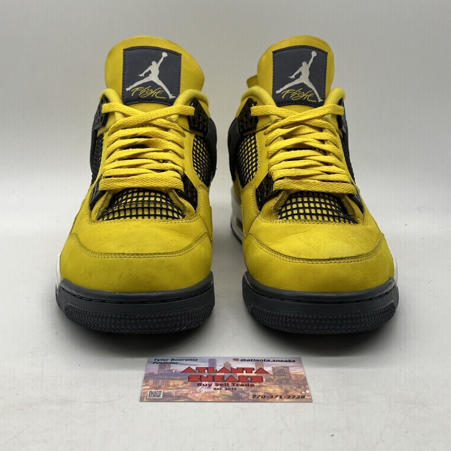 Size 11.5 - Jordan 4 Retro Mid Lightning Grey Yellow Suede (CT8527-700)