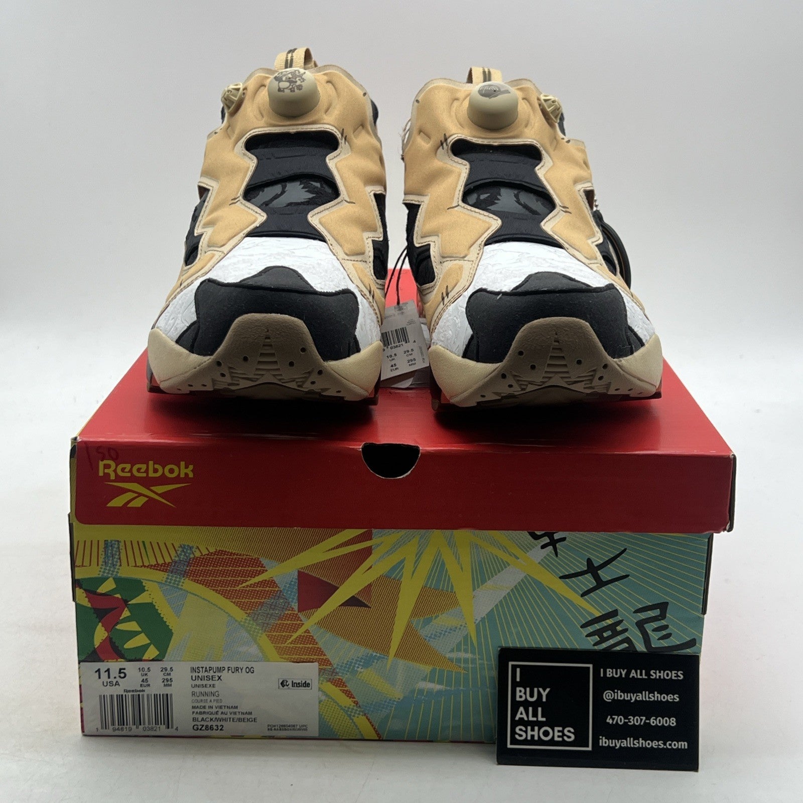 Size 11.5 - Reebok Kung Fu Panda x InstaPump Fury Po (GZ8632)
