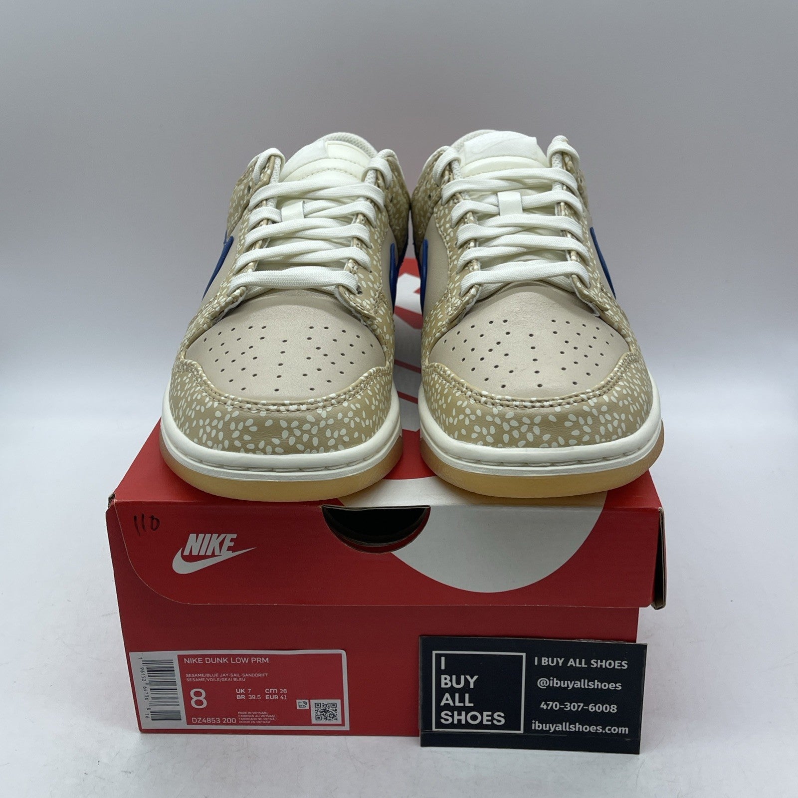 Size 8 - Nike Dunk Low Premium Montreal Bagel Sesame (DZ4853-200)
