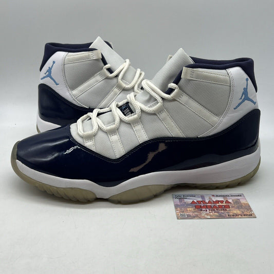 Size 13 - Jordan 11 Retro High Win Like '82 White Navy Leather (378037-123)