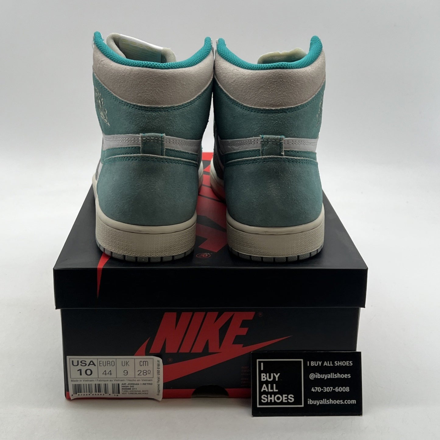 Size 10 - Air Jordan 1 Retro OG High Turbo Green (555088-311)
