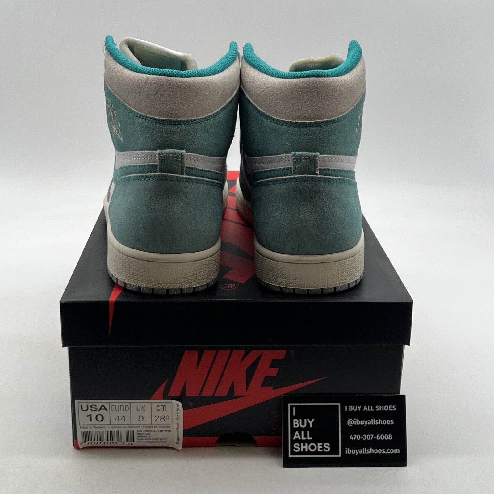 Size 10 - Air Jordan 1 Retro OG High Turbo Green (555088-311)