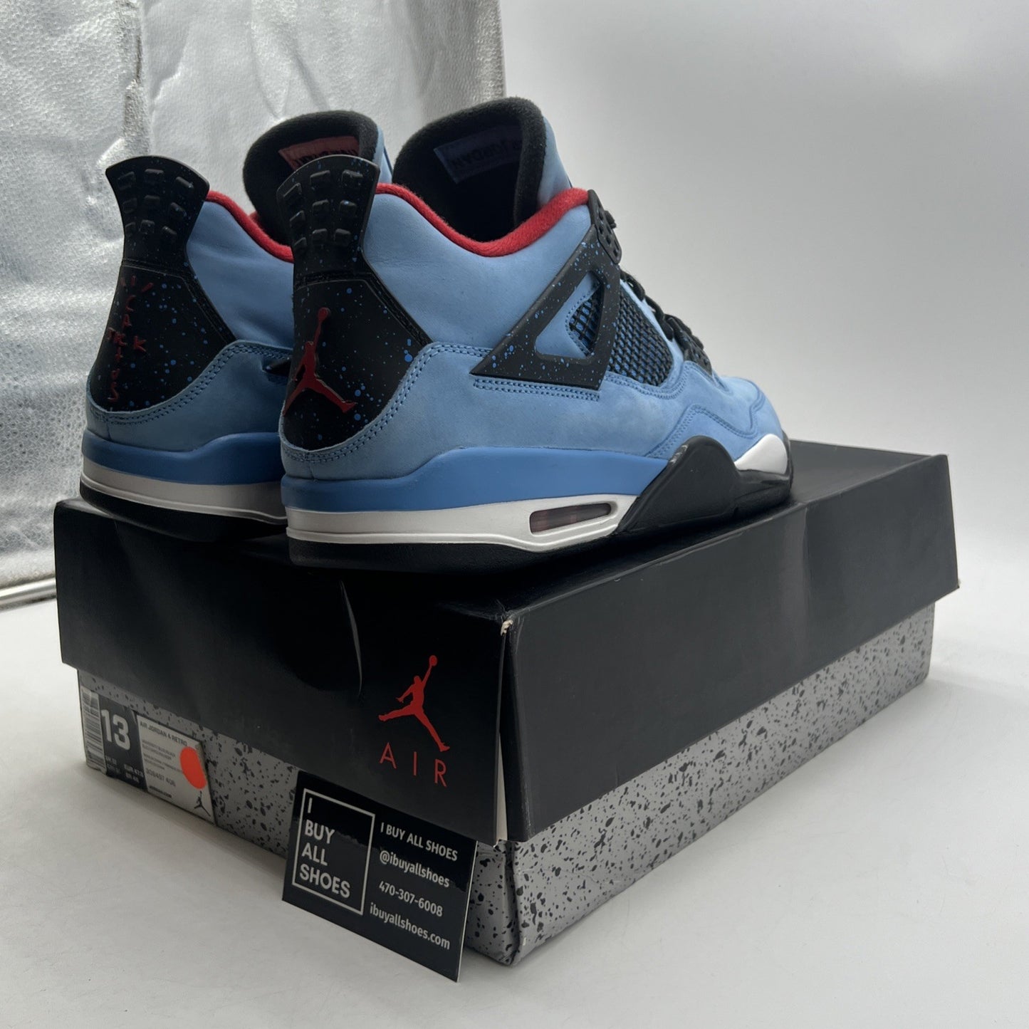 Size 13 - Air Jordan 4 Retro x Travis Scott Mid Cactus Jack (308497-406)