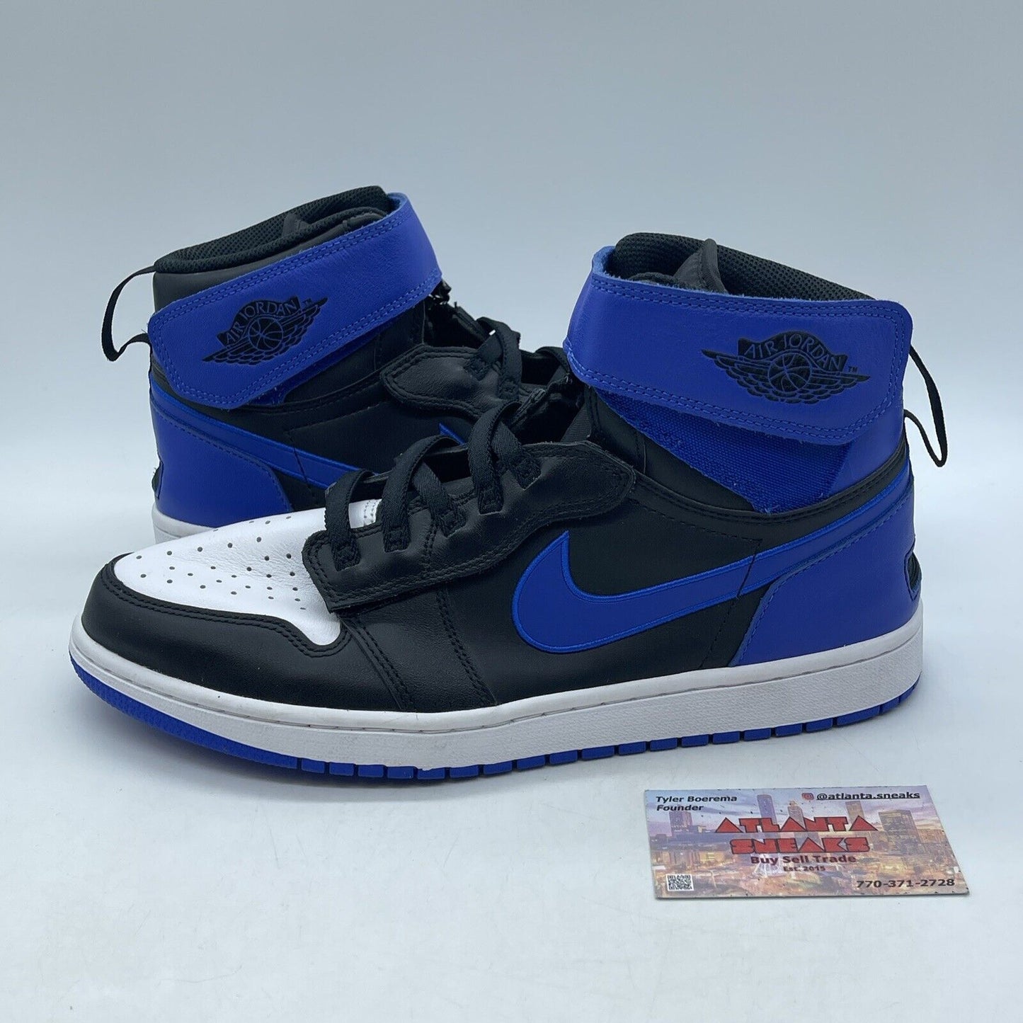 Size 10.5 - Air Jordan 1 FlyEase High Hyper Royal Blue Black (CQ3835-041)