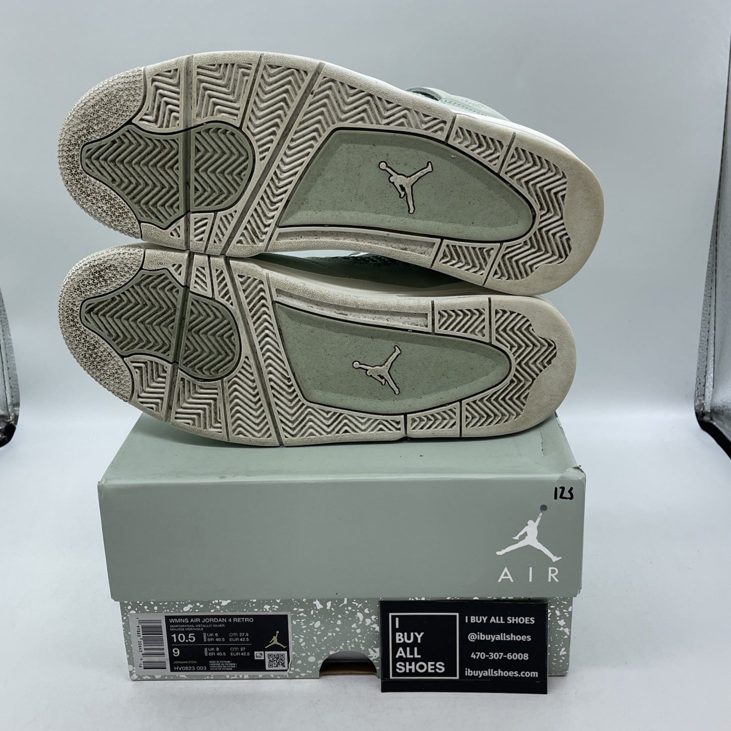 Size 10.5W - Air Jordan 4 Retro Abundance Seafoam (HV0823-003)