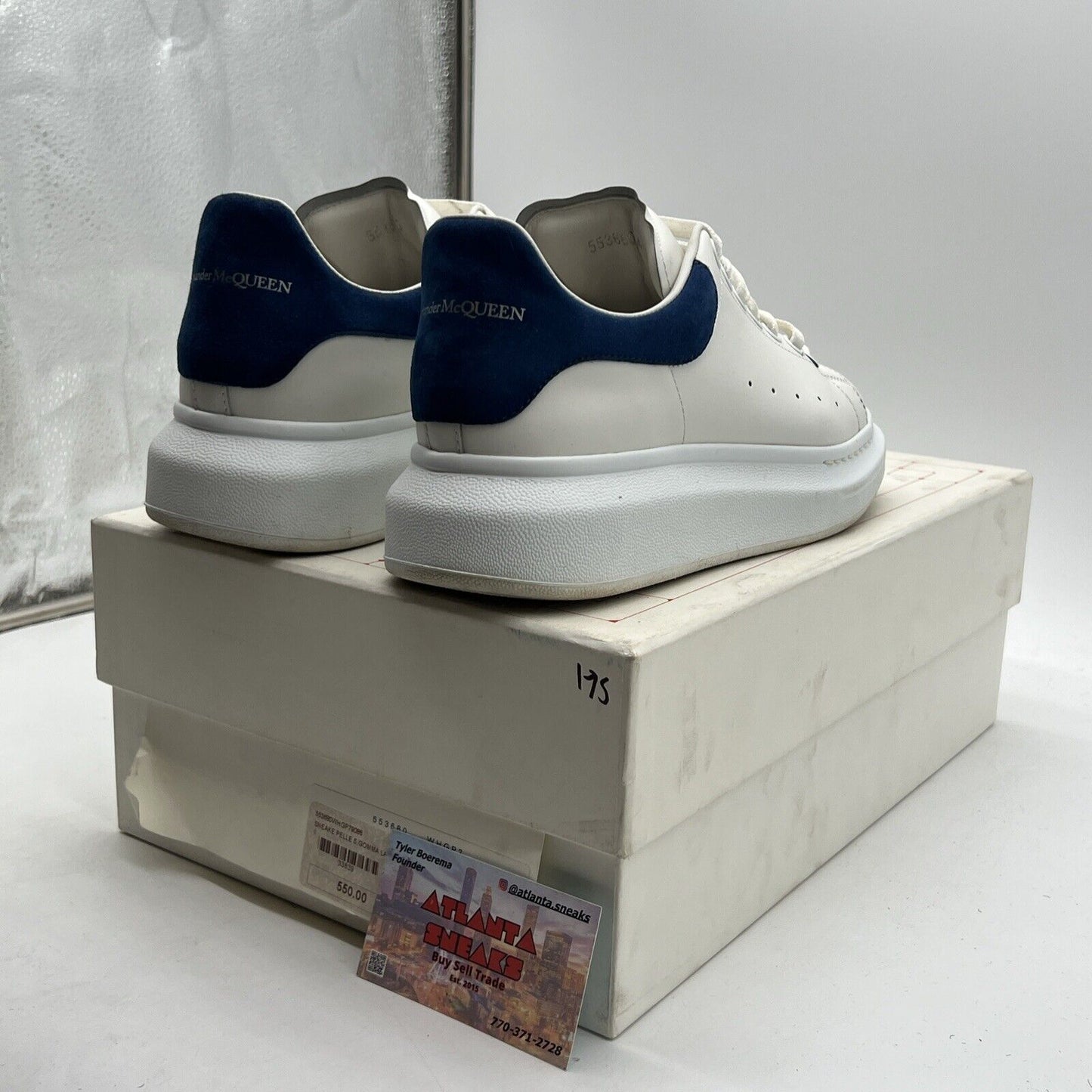 Size 7 - Alexander McQueen Oversized Blue And White