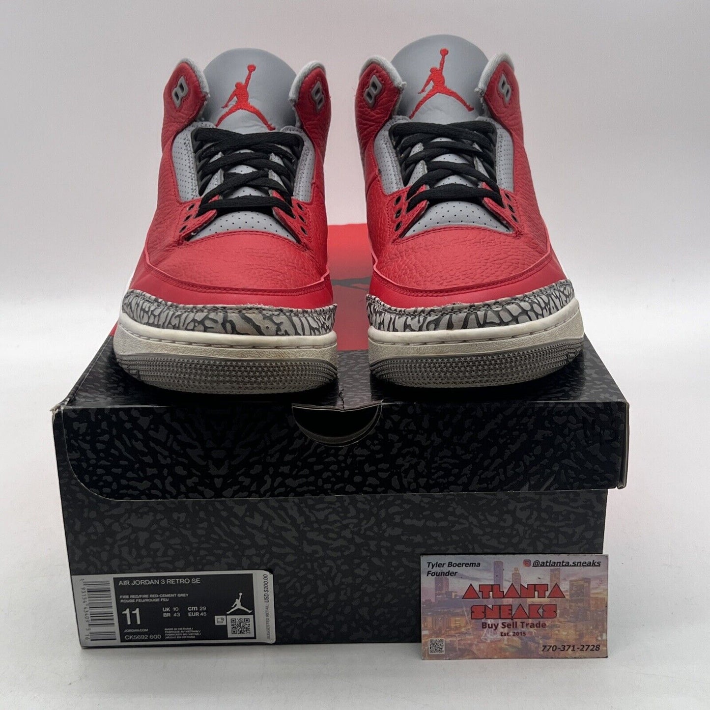 Size 11 - Jordan 3 Retro SE Mid Unite Black Grey Leather (CK5692-600)