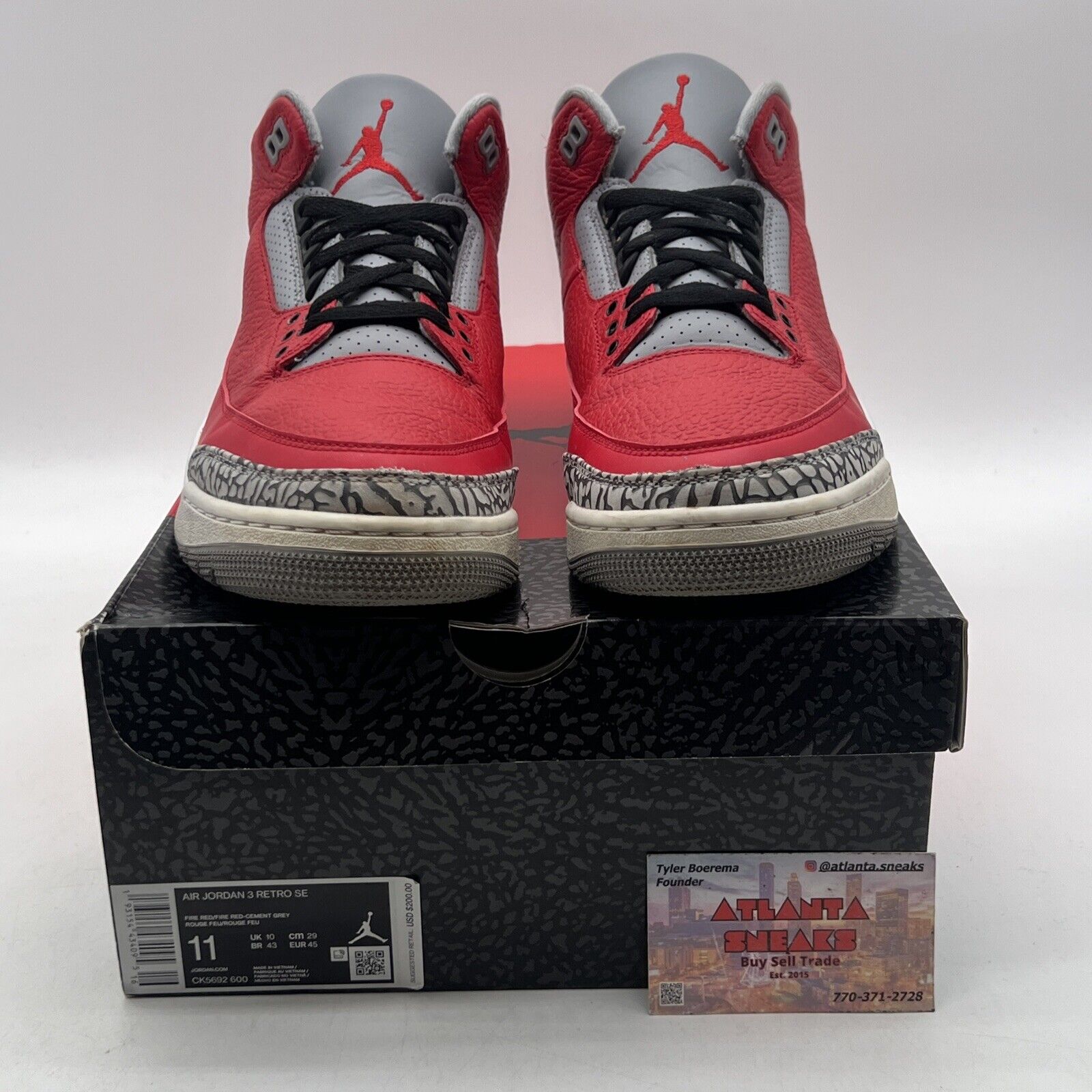 Size 11 - Jordan 3 Retro SE Mid Unite Black Grey Leather (CK5692-600)