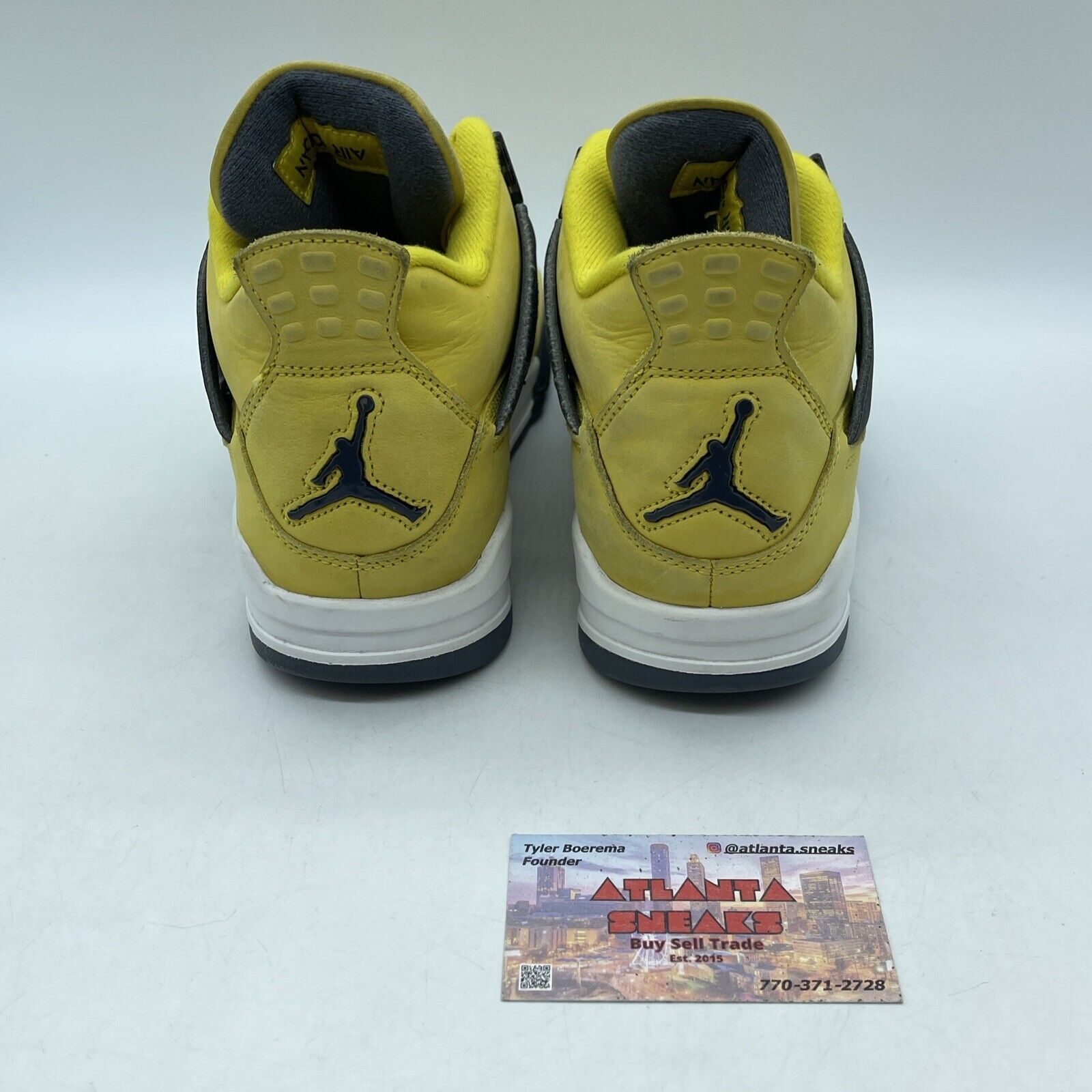 Size 8 - Jordan 4 Retro Mid Lightning White Grey Yellow Suede (CT8527-700)