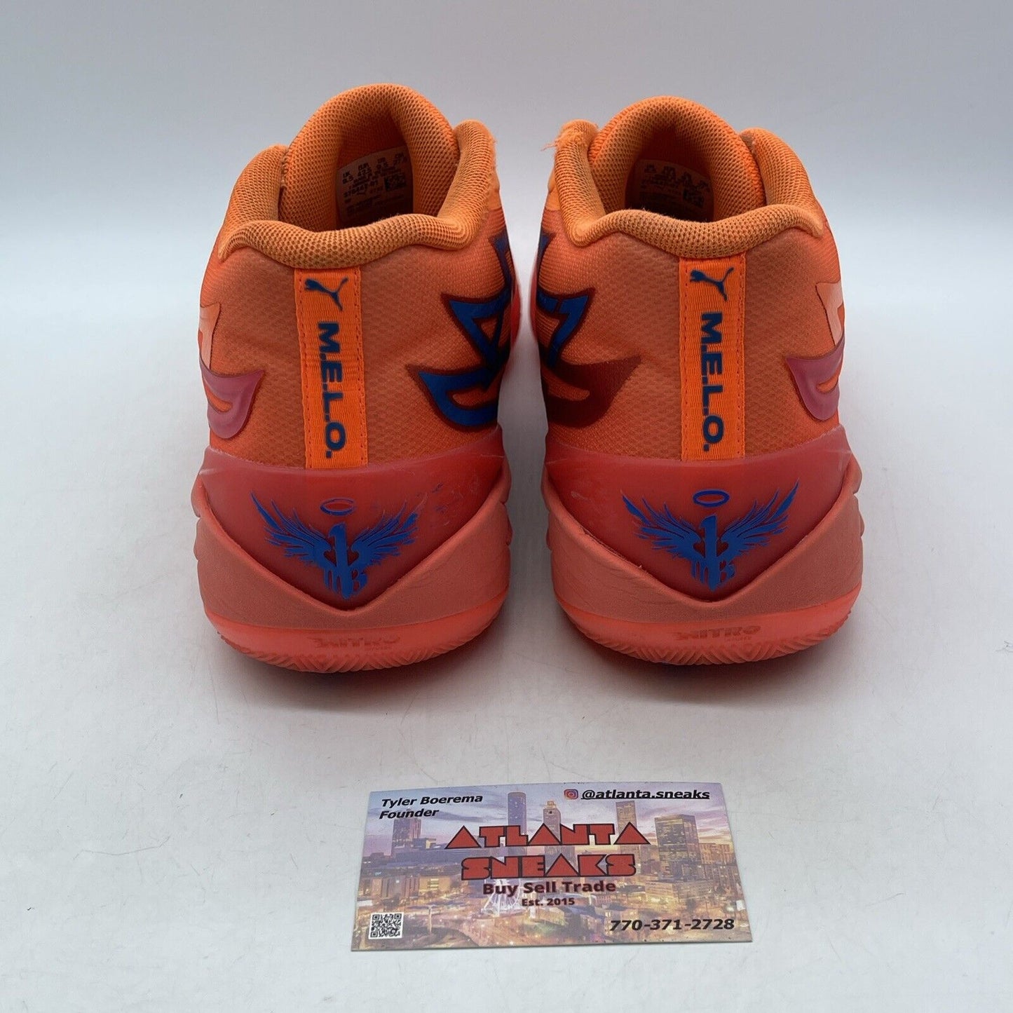 Size 9.5 - PUMA MB.02 Supernova Orange Red Blue Suede Leather (376442-01)