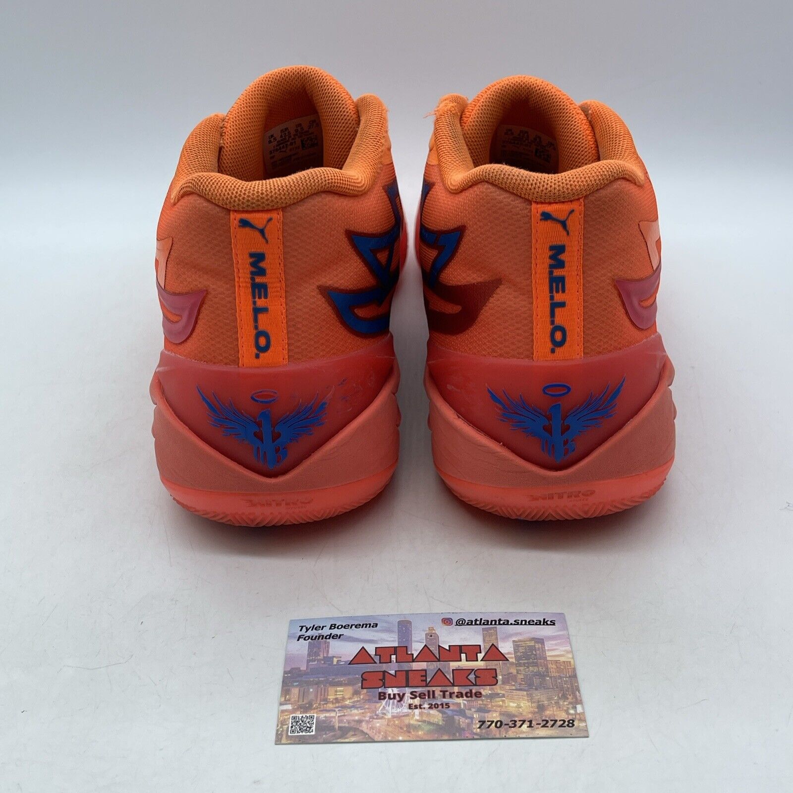 Size 9.5 - PUMA MB.02 Supernova Orange Red Blue Suede Leather (376442-01)