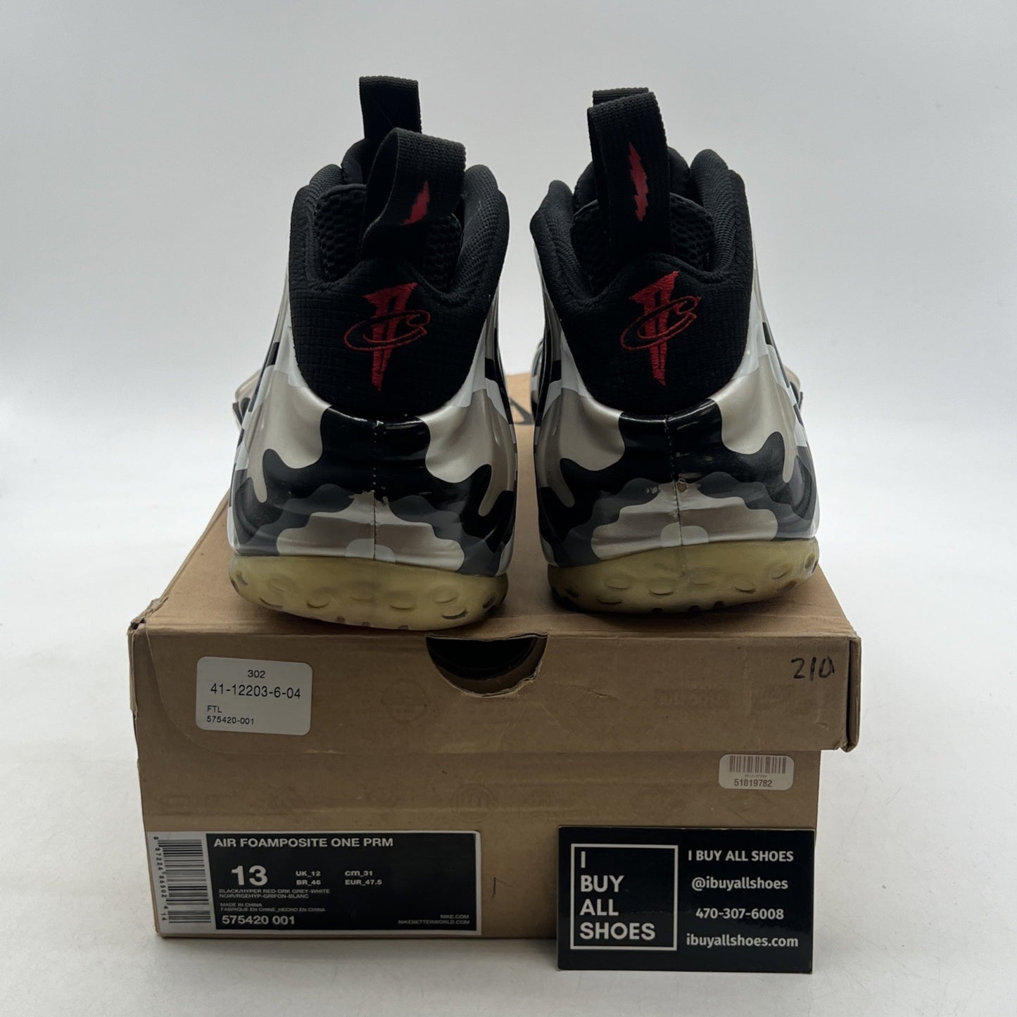 Size 13 - Nike Air Foamposite One PRM Fighter Jet (575420-001)